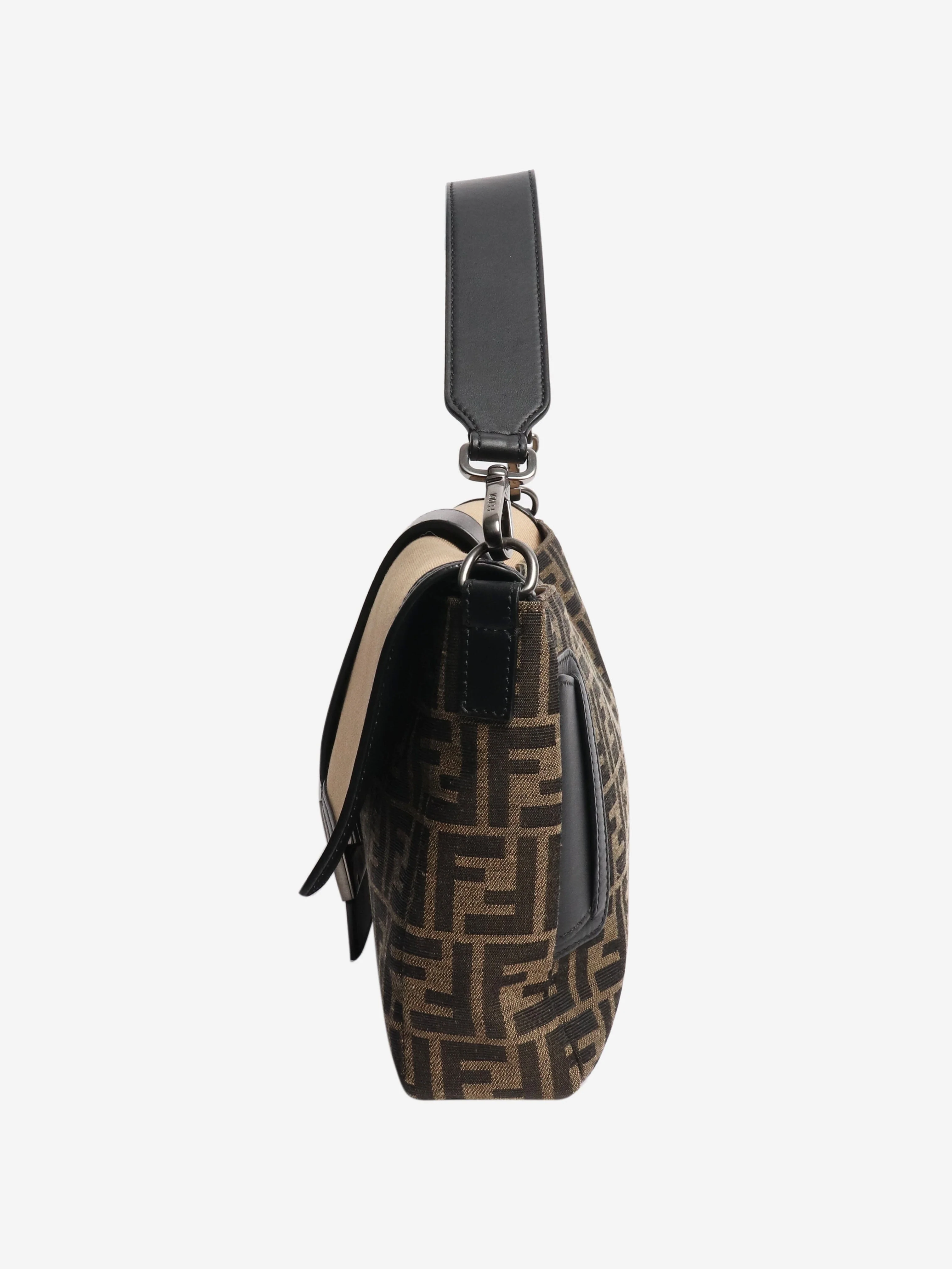 Brown large Baguette bag - Image 3