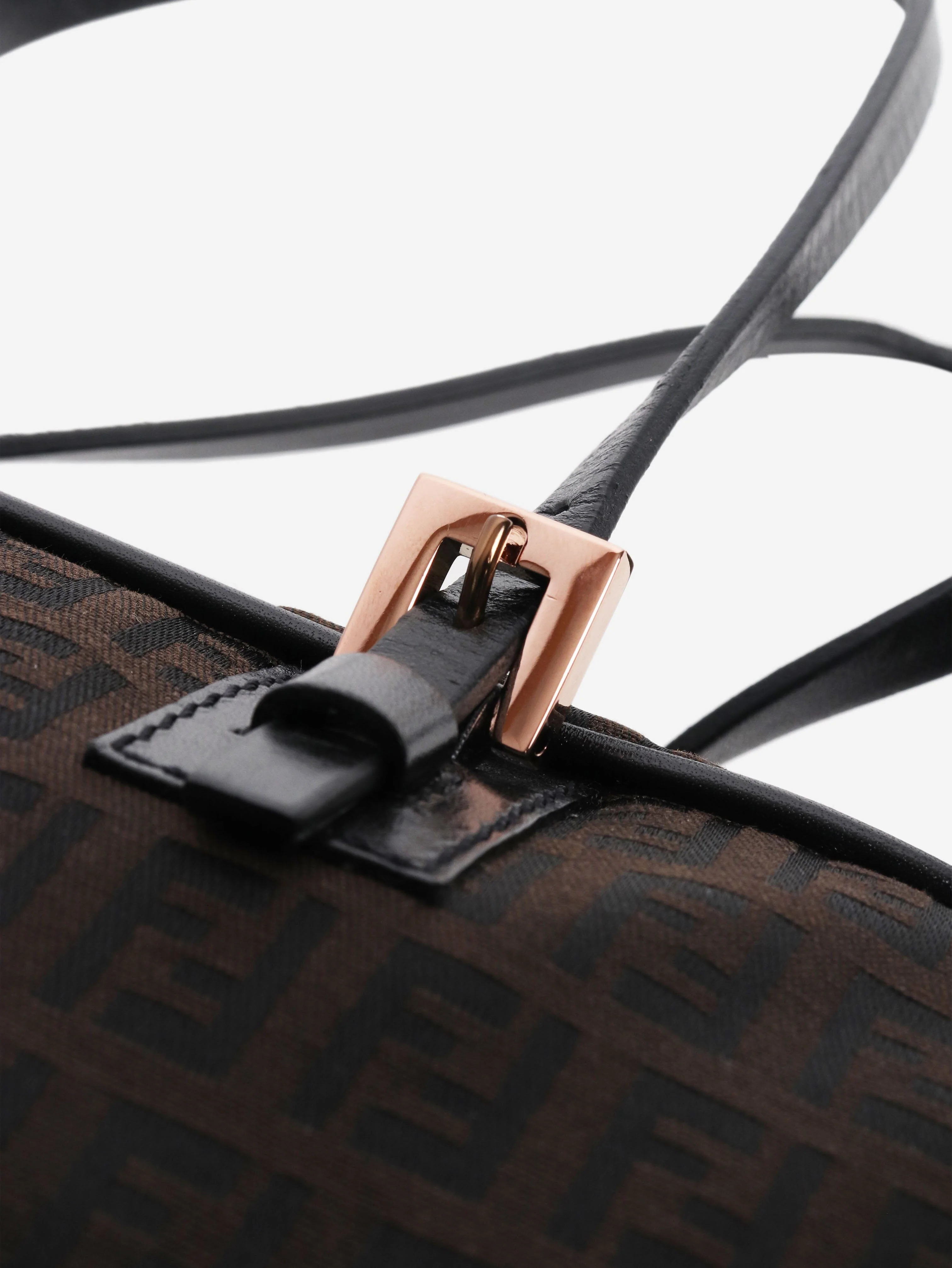Brown Zucca canvas top handle bag - Image 5