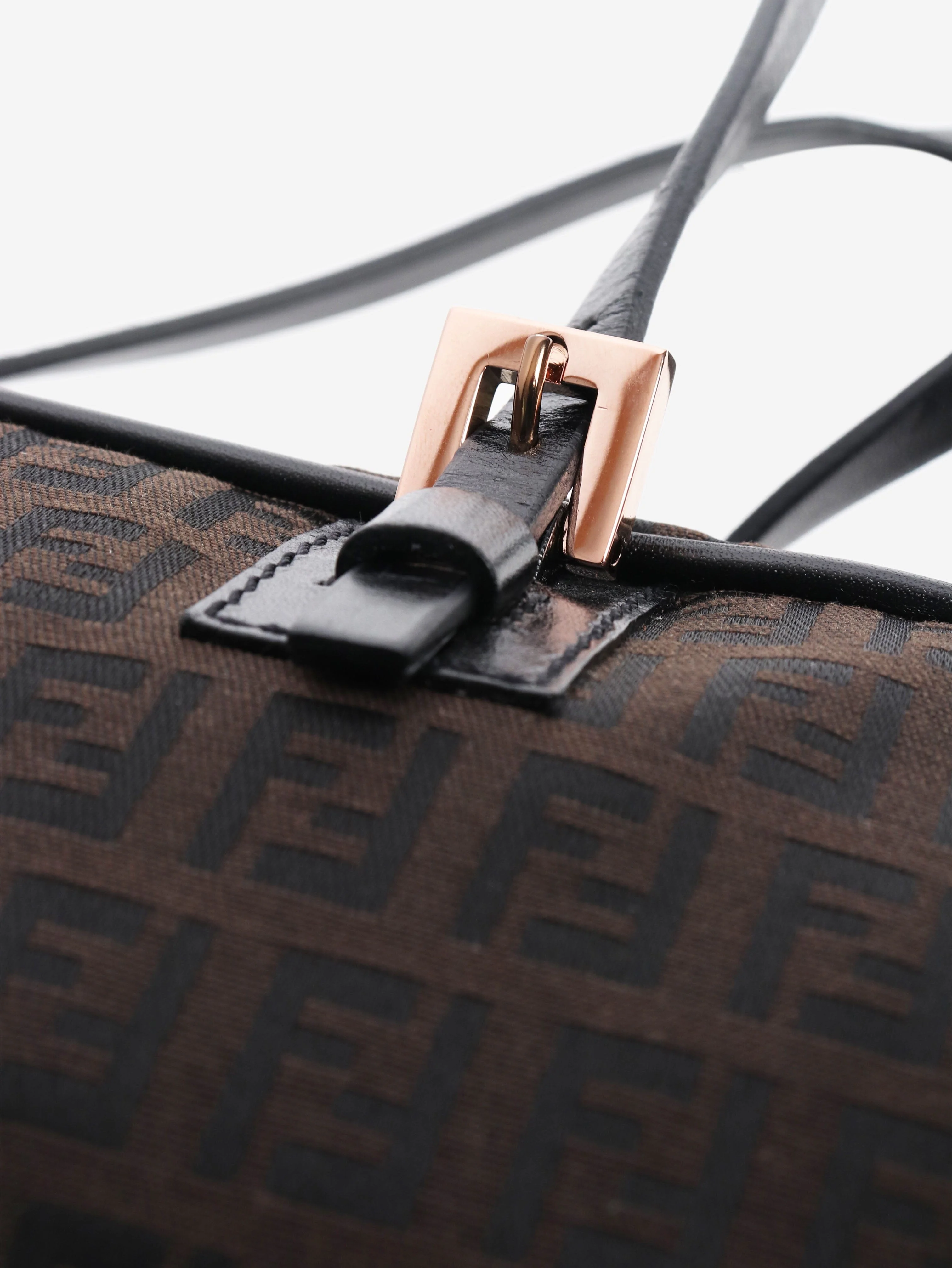 Brown Zucca canvas top handle bag - Image 6