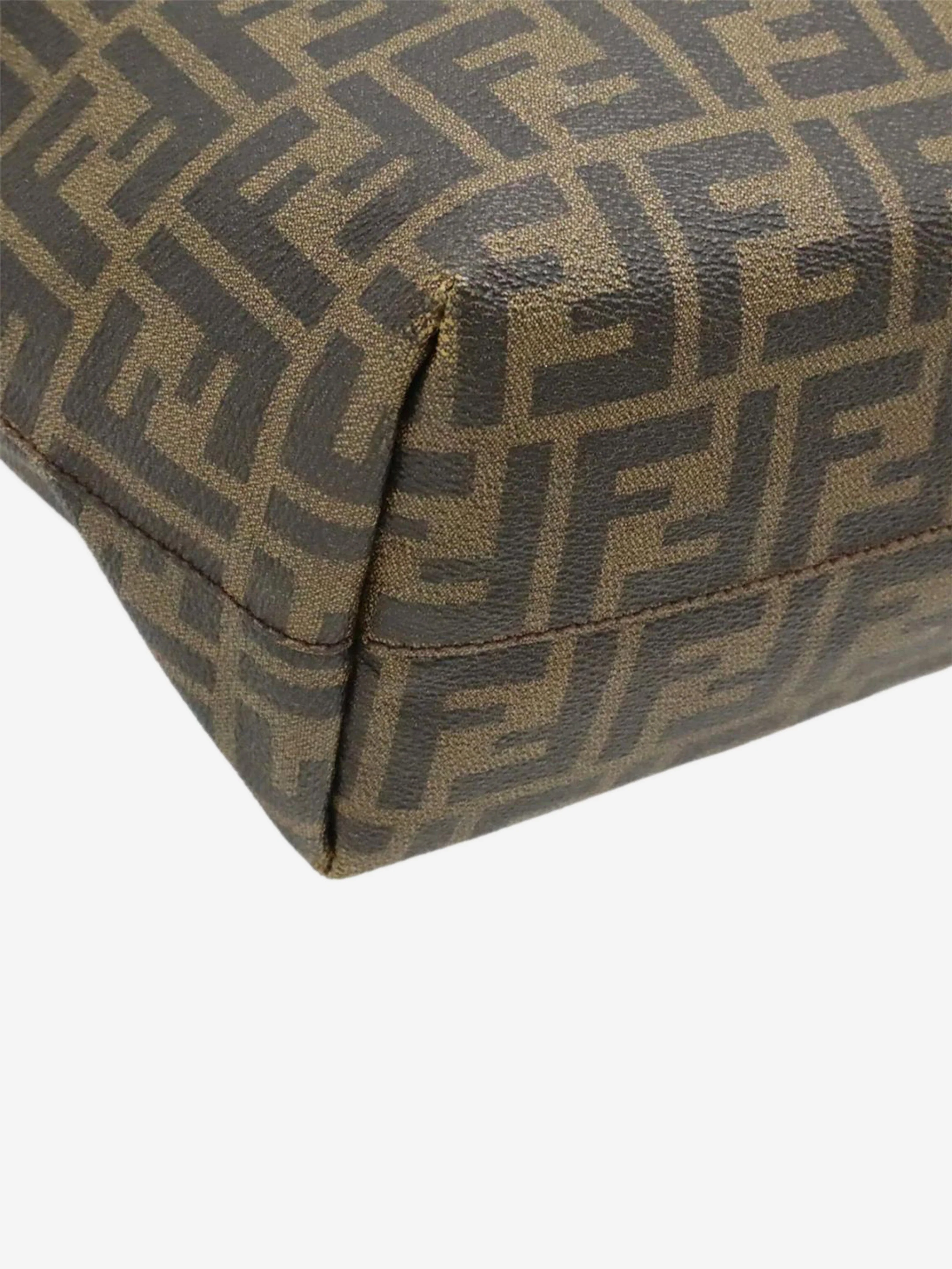 Brown Zucca canvas tote bag - Image 3