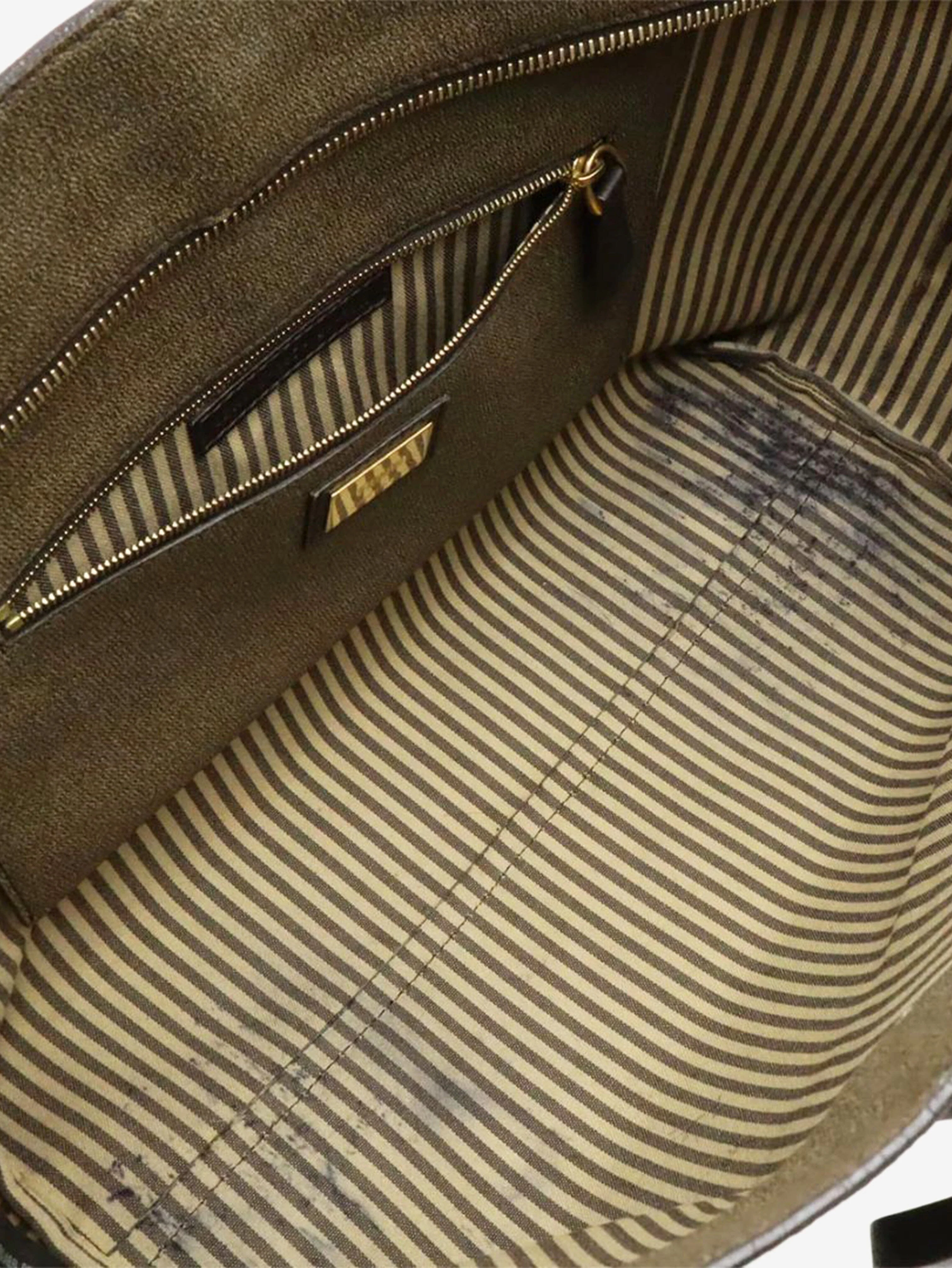 Brown Zucca canvas tote bag - Image 7