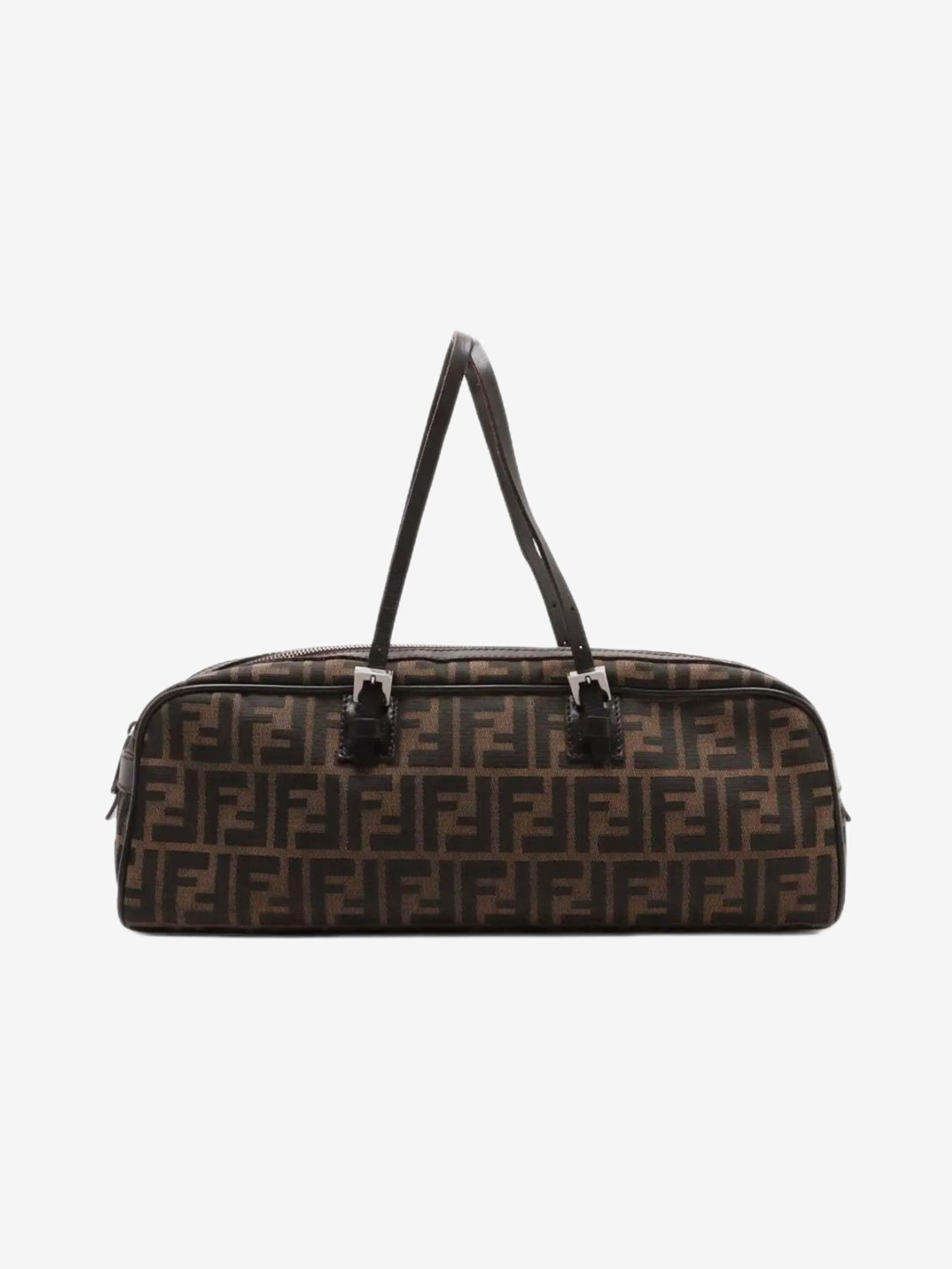 Brown Zucchino canvas and leather canvas bag