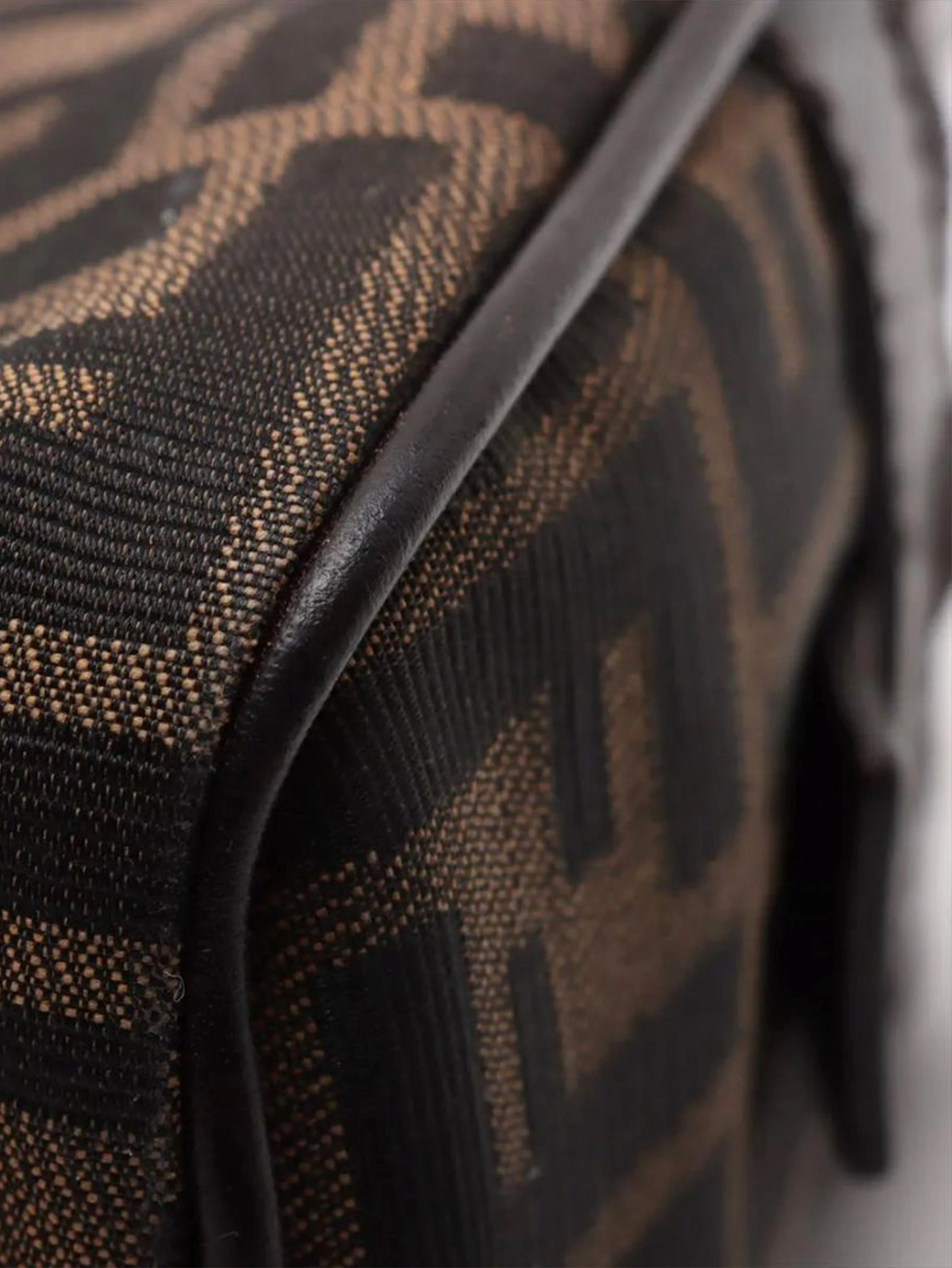 Brown Zucchino canvas and leather canvas bag - Image 11