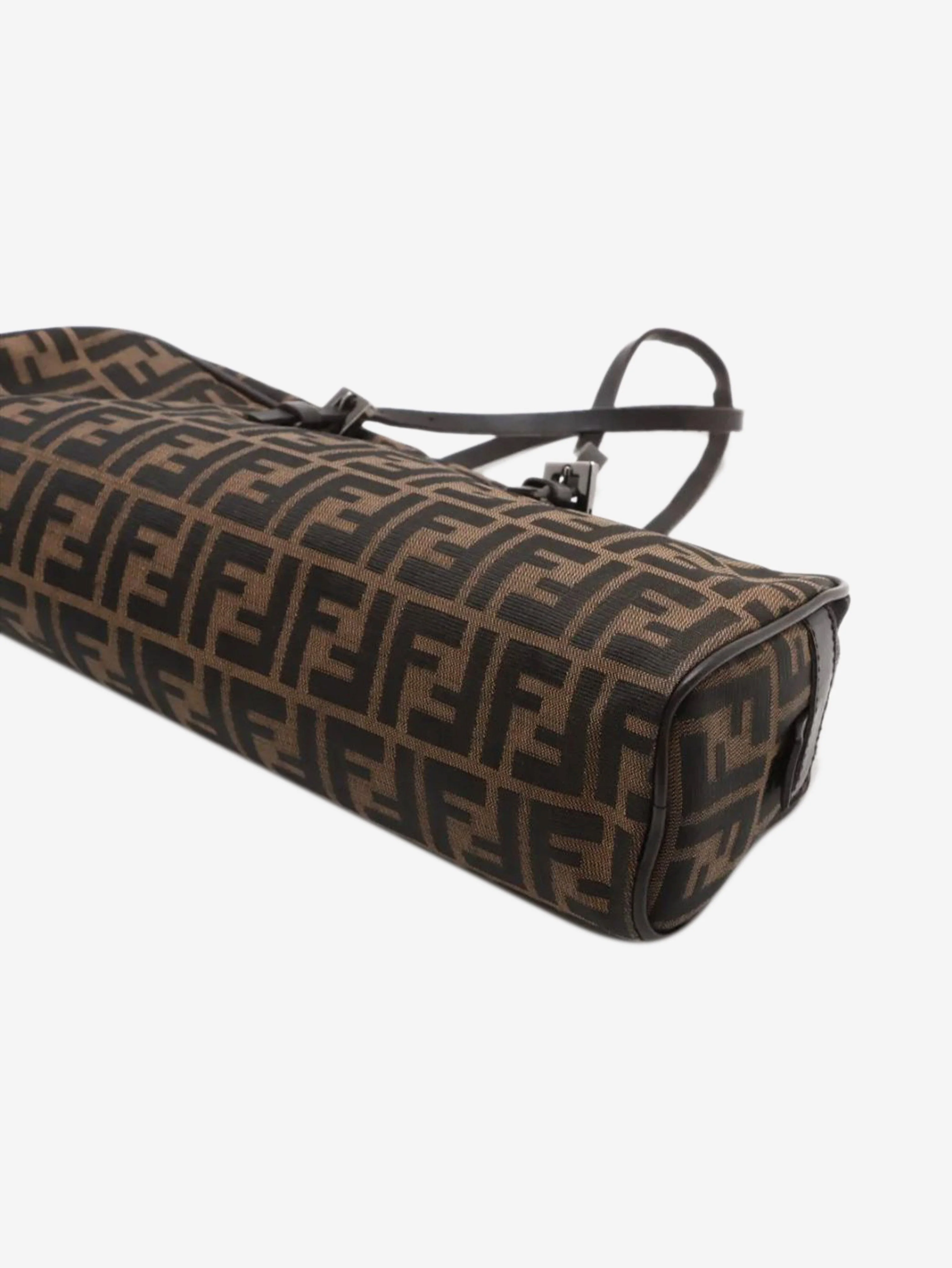 Brown Zucchino canvas and leather canvas bag - Image 3