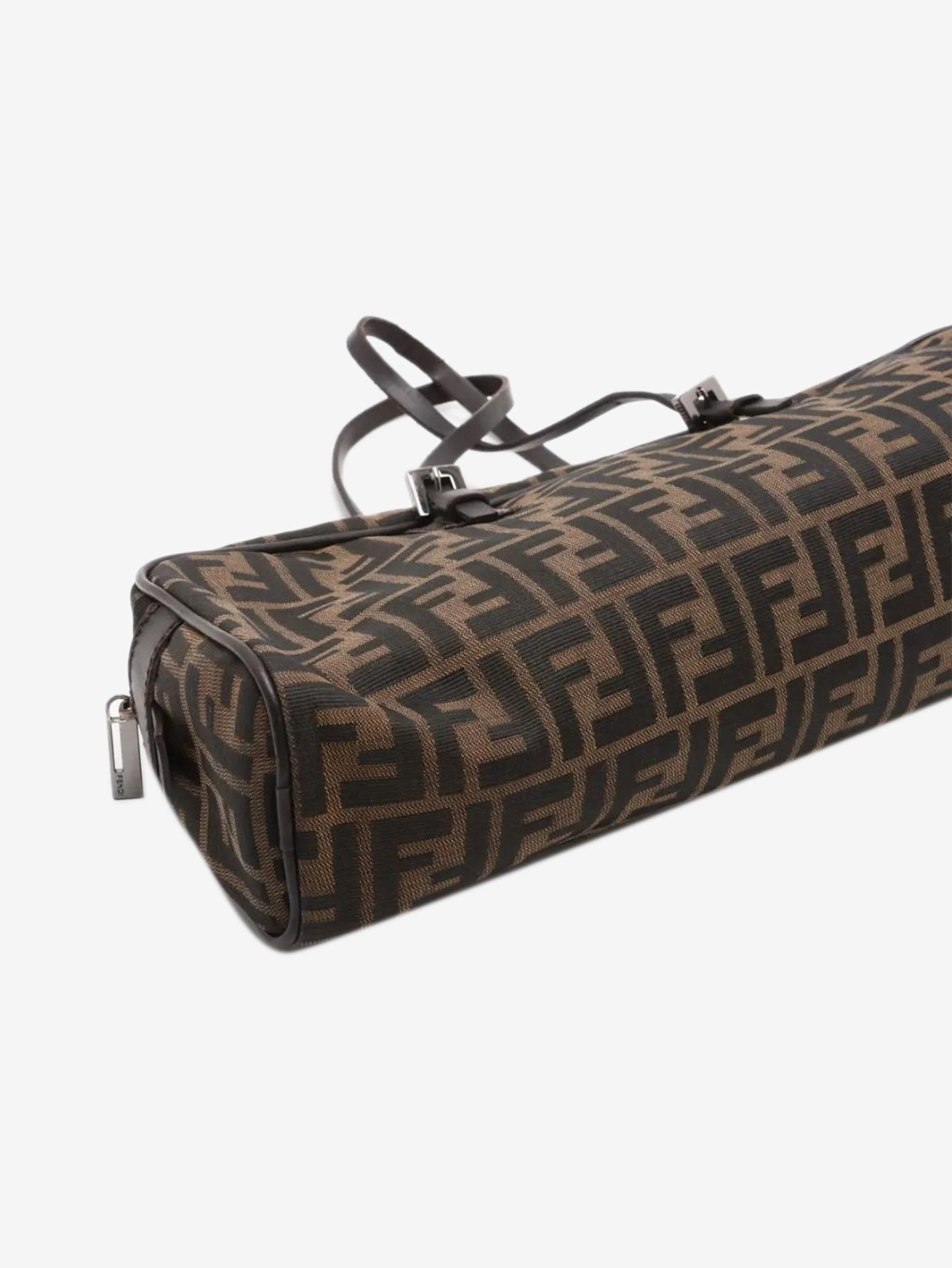 Brown Zucchino canvas and leather canvas bag - Image 4