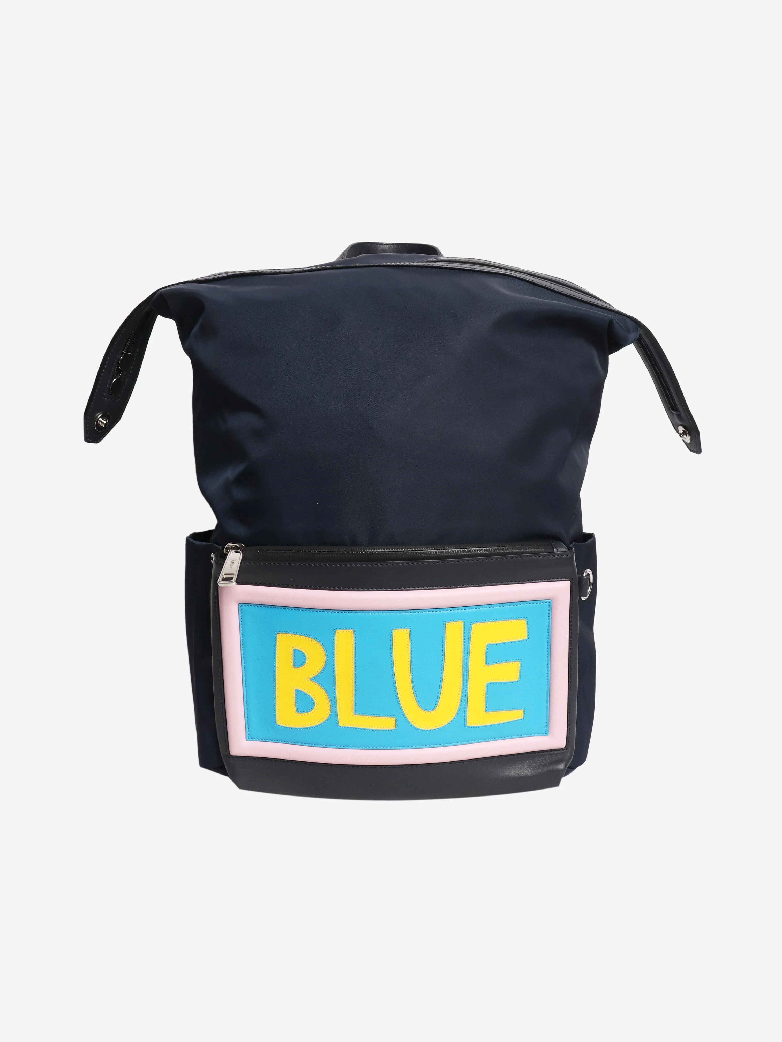 Navy nylon backpack