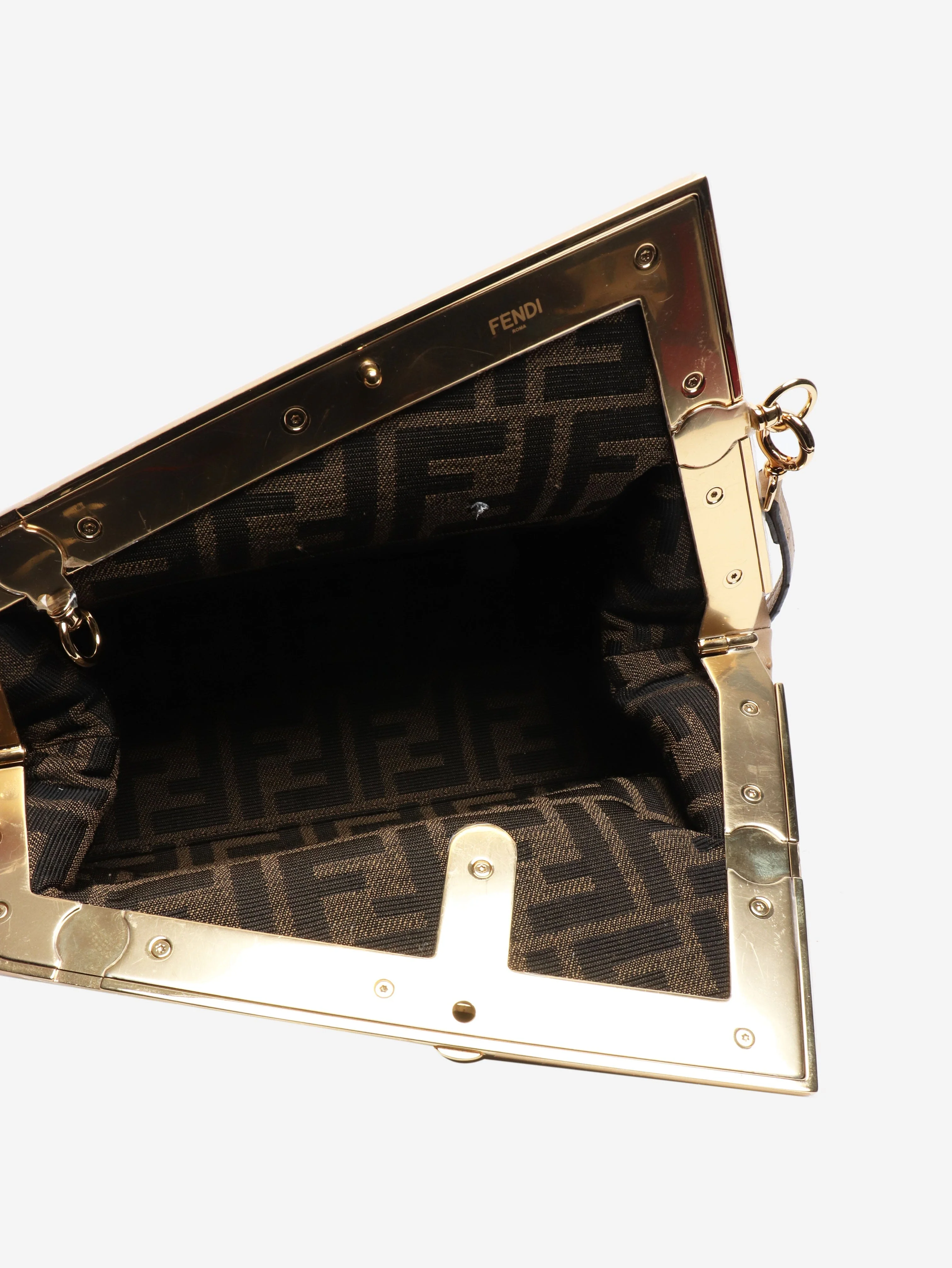Neutral First Ostrich clasp clutch bag - Image 7