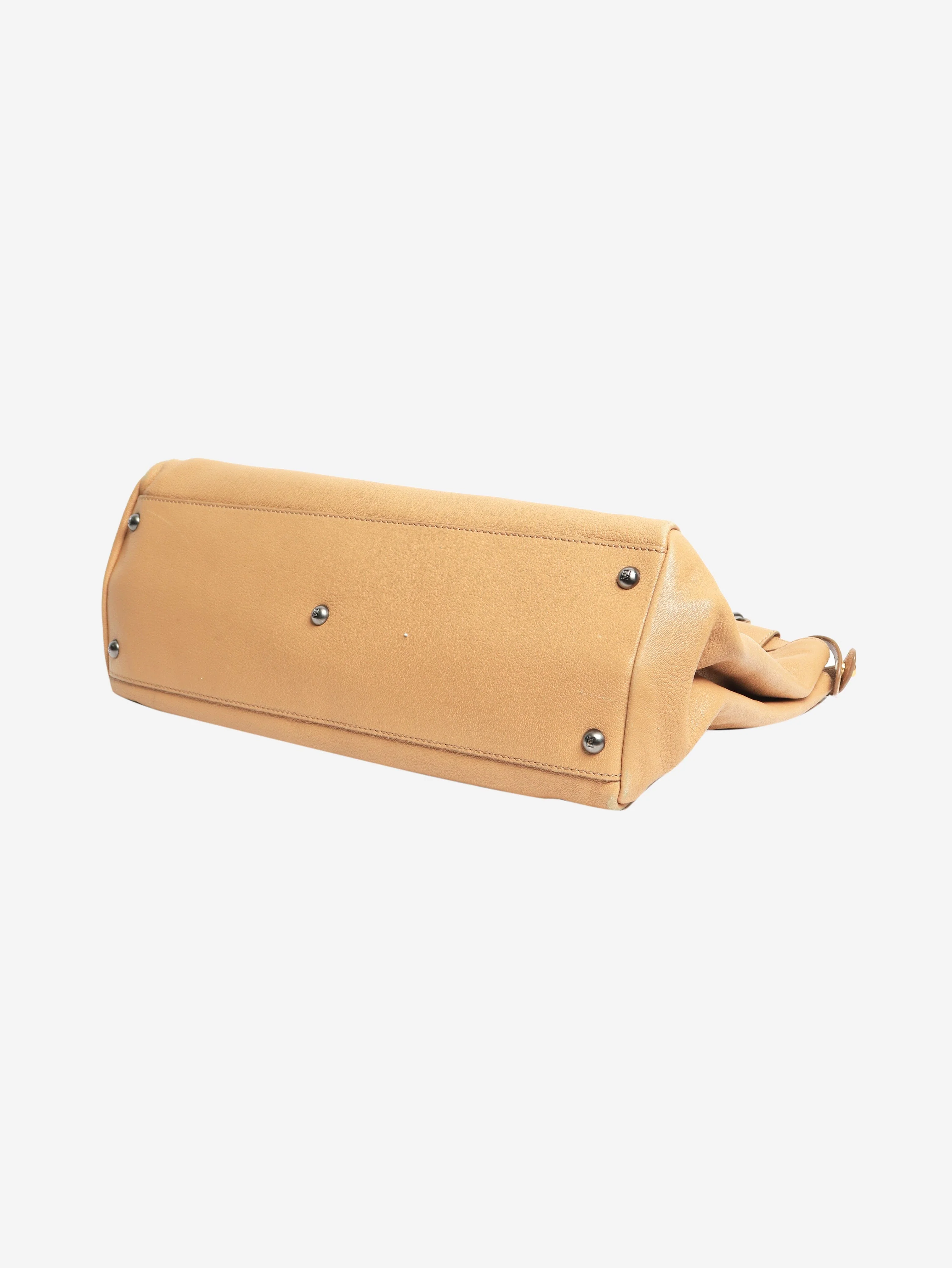 Neutral Peekaboo leather bag - Image 6