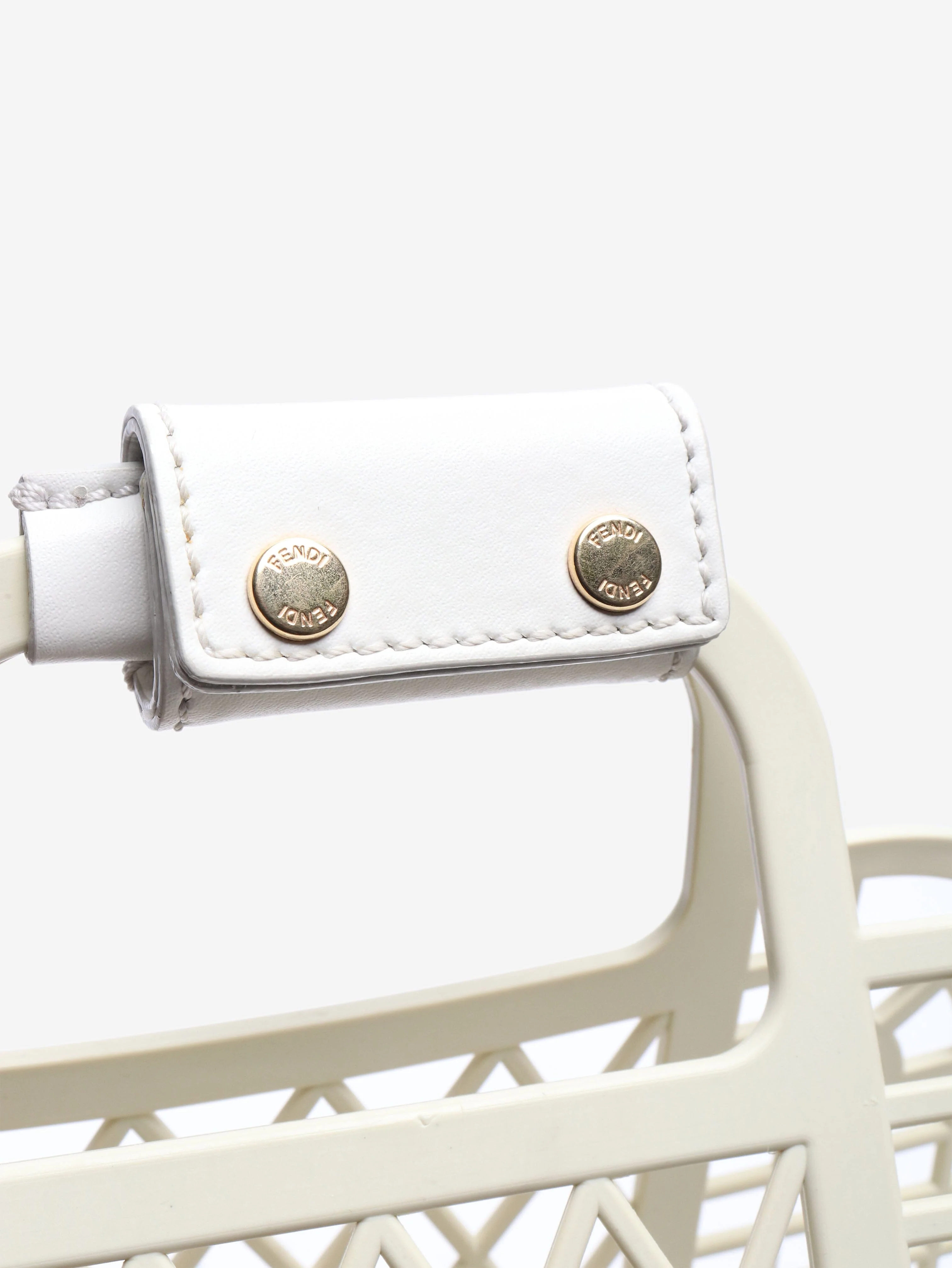 White mini basket tote - Image 6