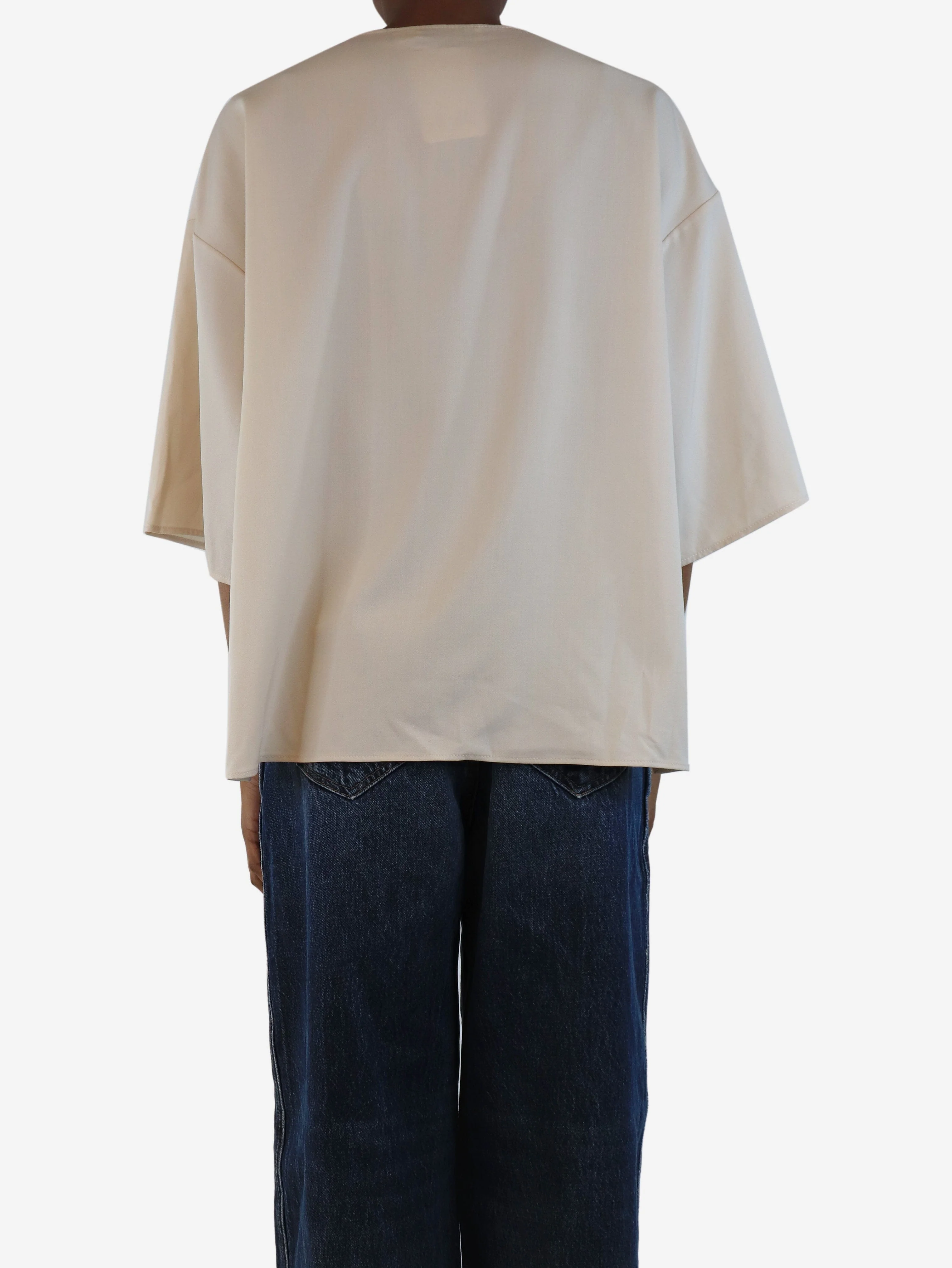 Cream flowy top - size XS - Image 2
