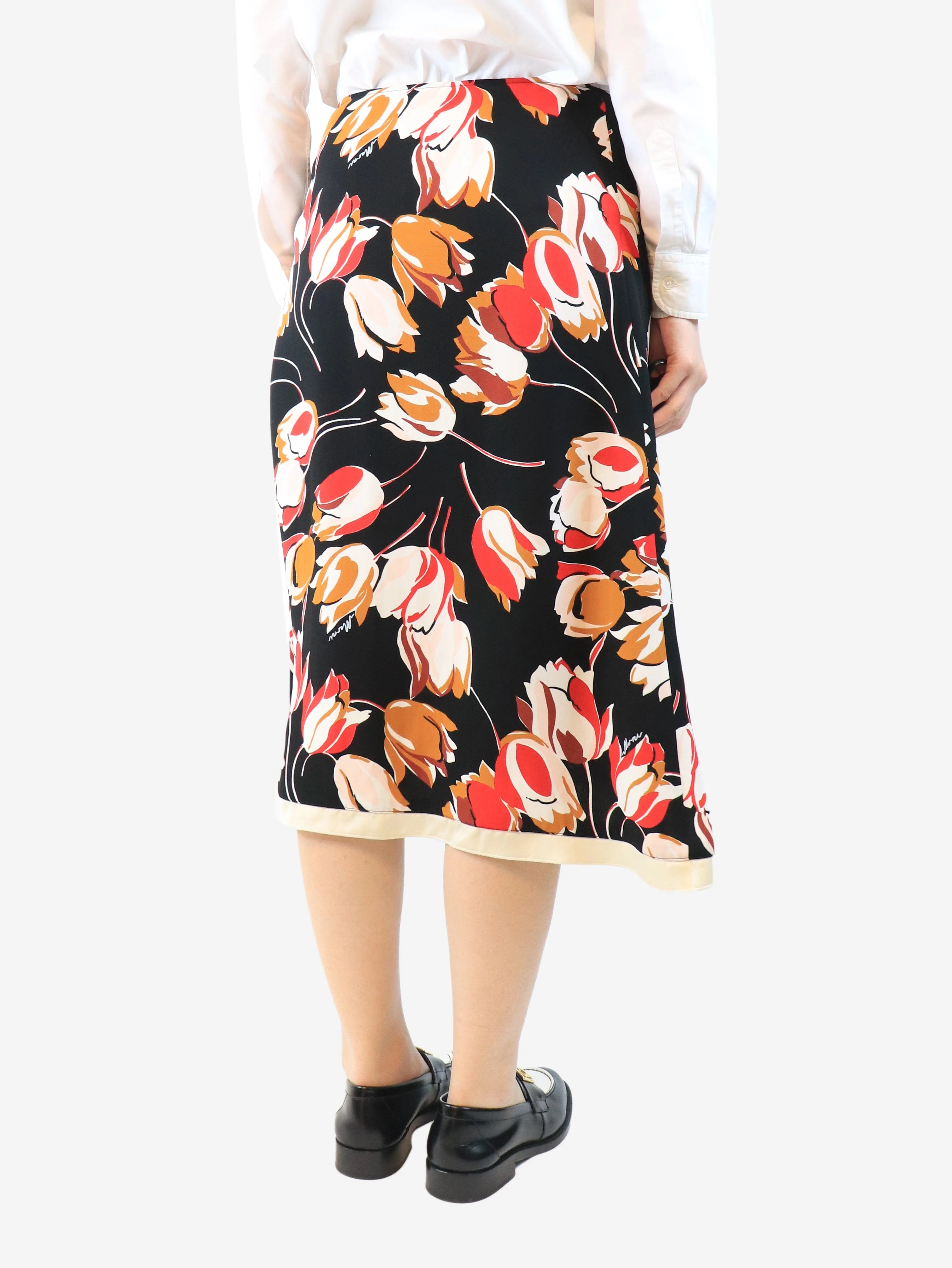 Floral midi skirt - size UK 14 - Image 3