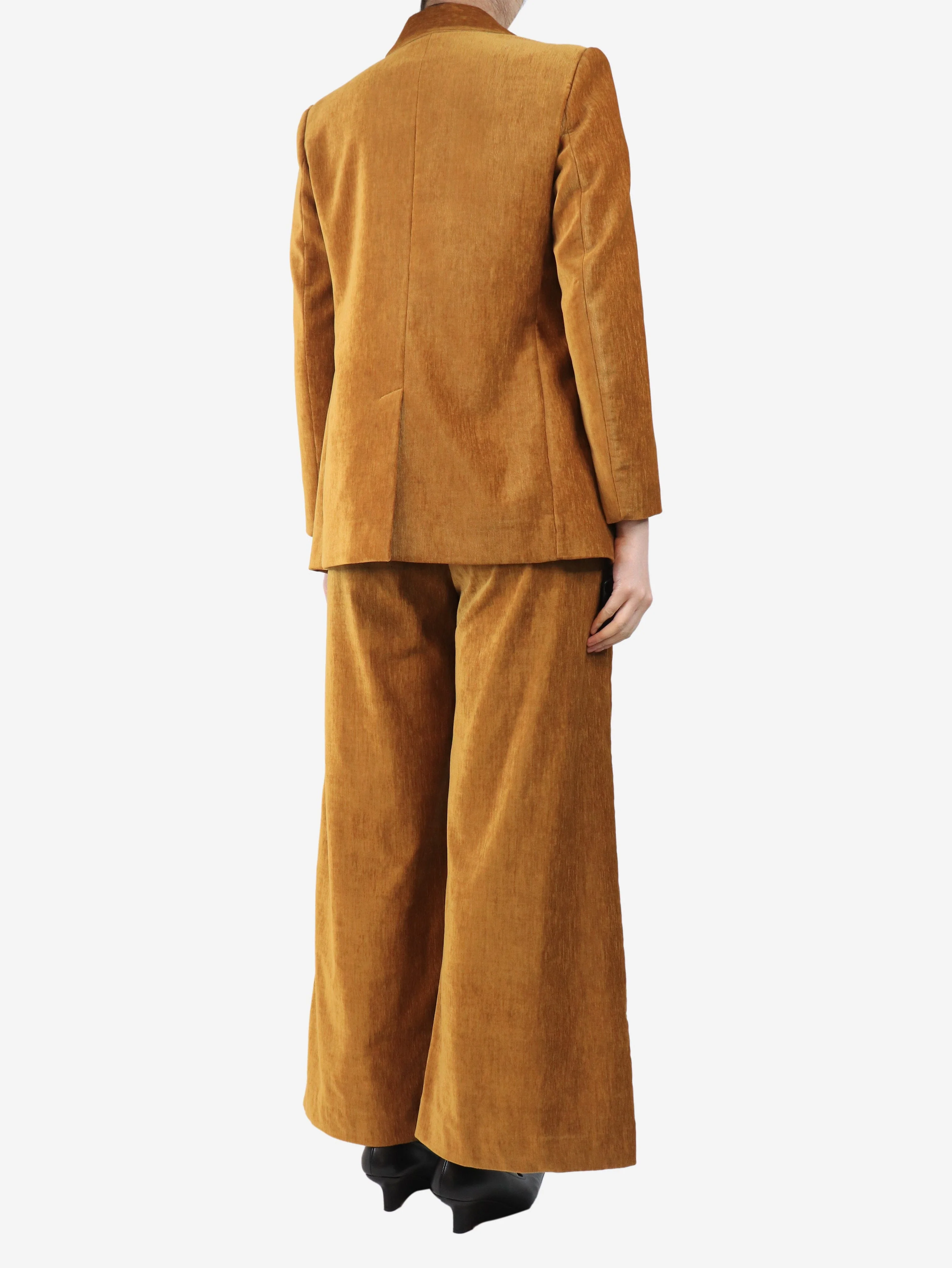 Ambra double velvet jacket and trouser set - size UK 8 - Image 2