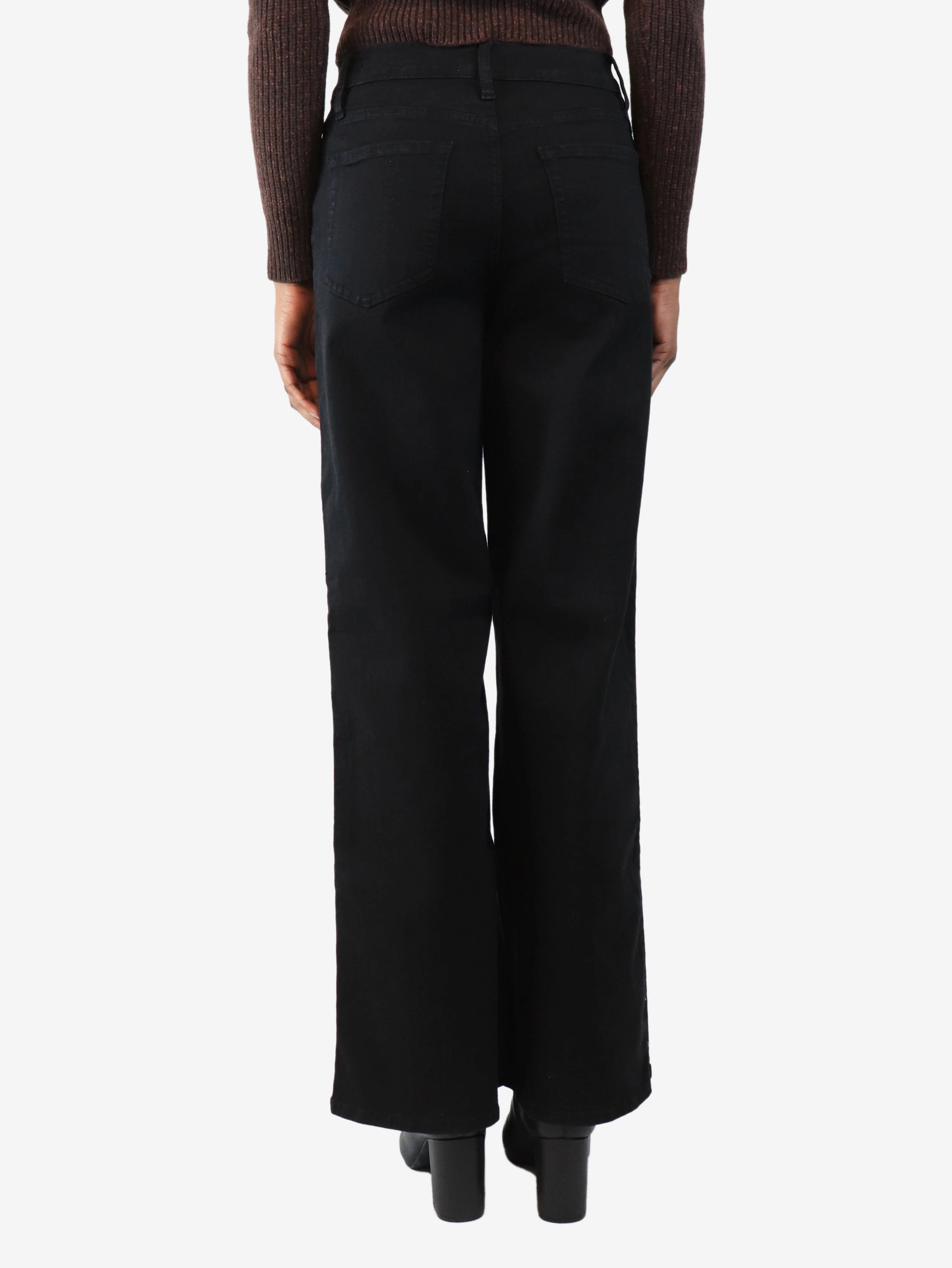 Black Le Slim Palazzo wide-leg jeans - size UK 10 - Image 3