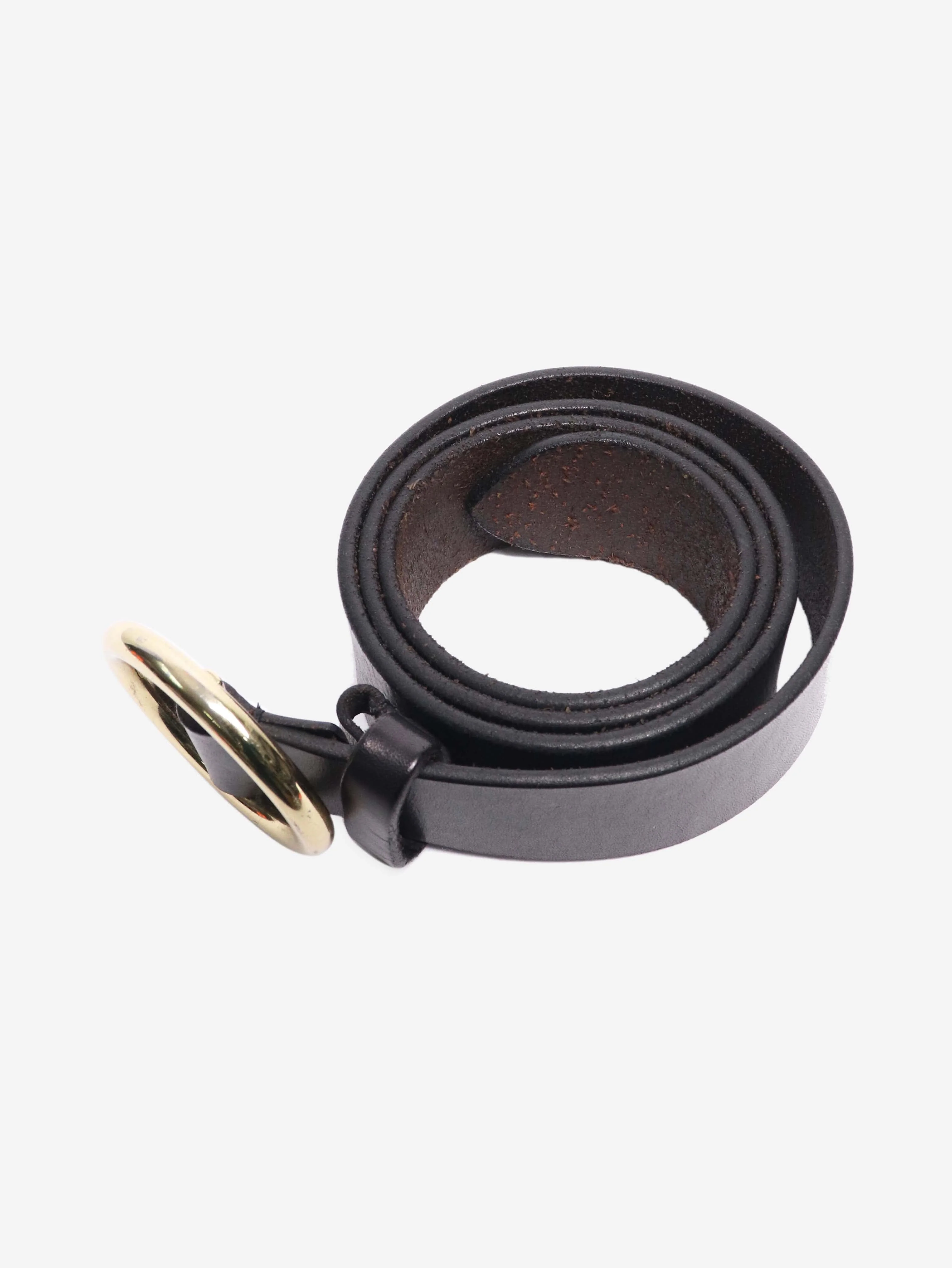 Black round buckle belt - Image 4