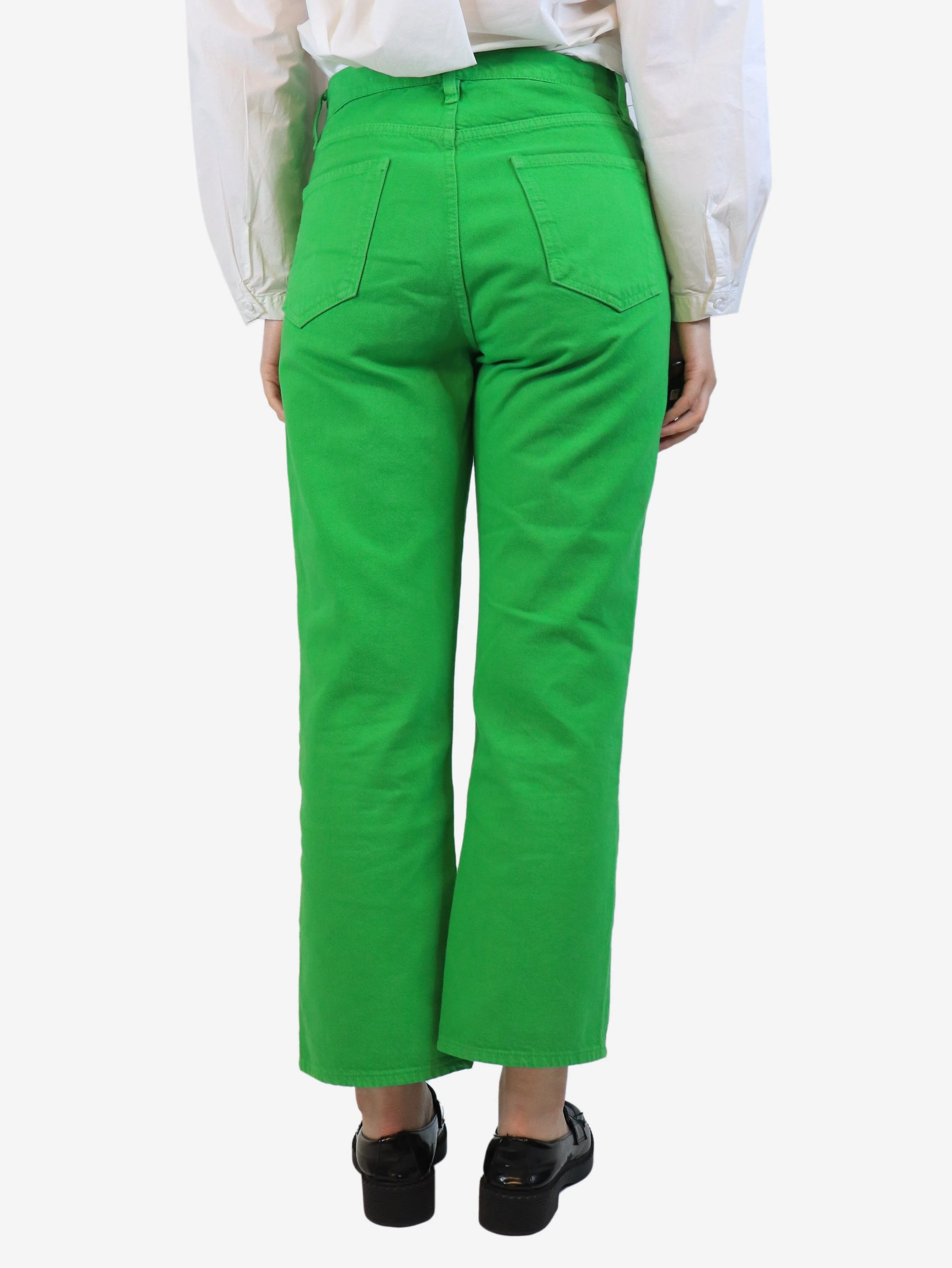 Green Le Jane crop jeans - size UK 10 - Image 3