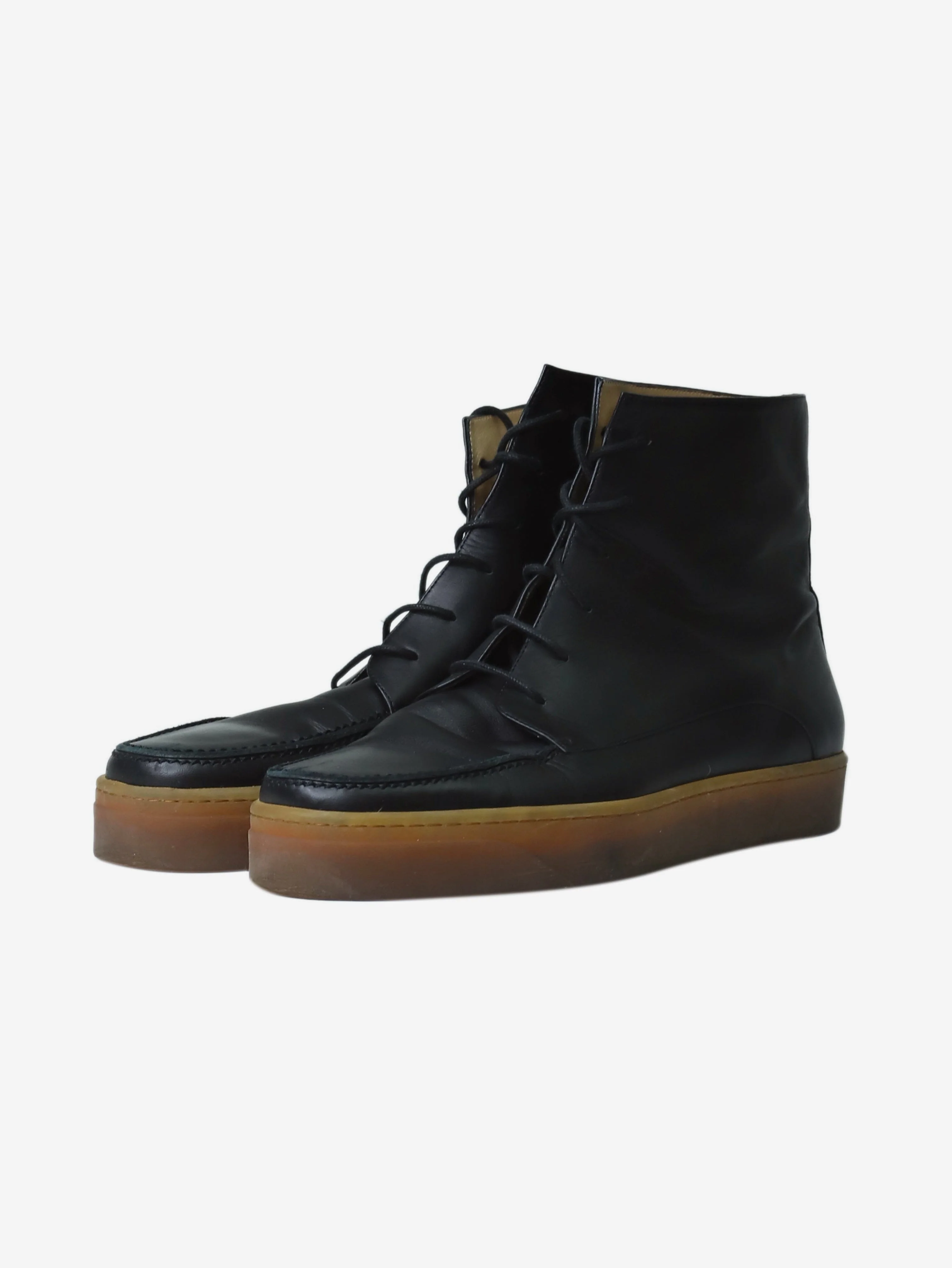 Black lace-up boots - size EU 40.5 (UK 7.5) - Image 2