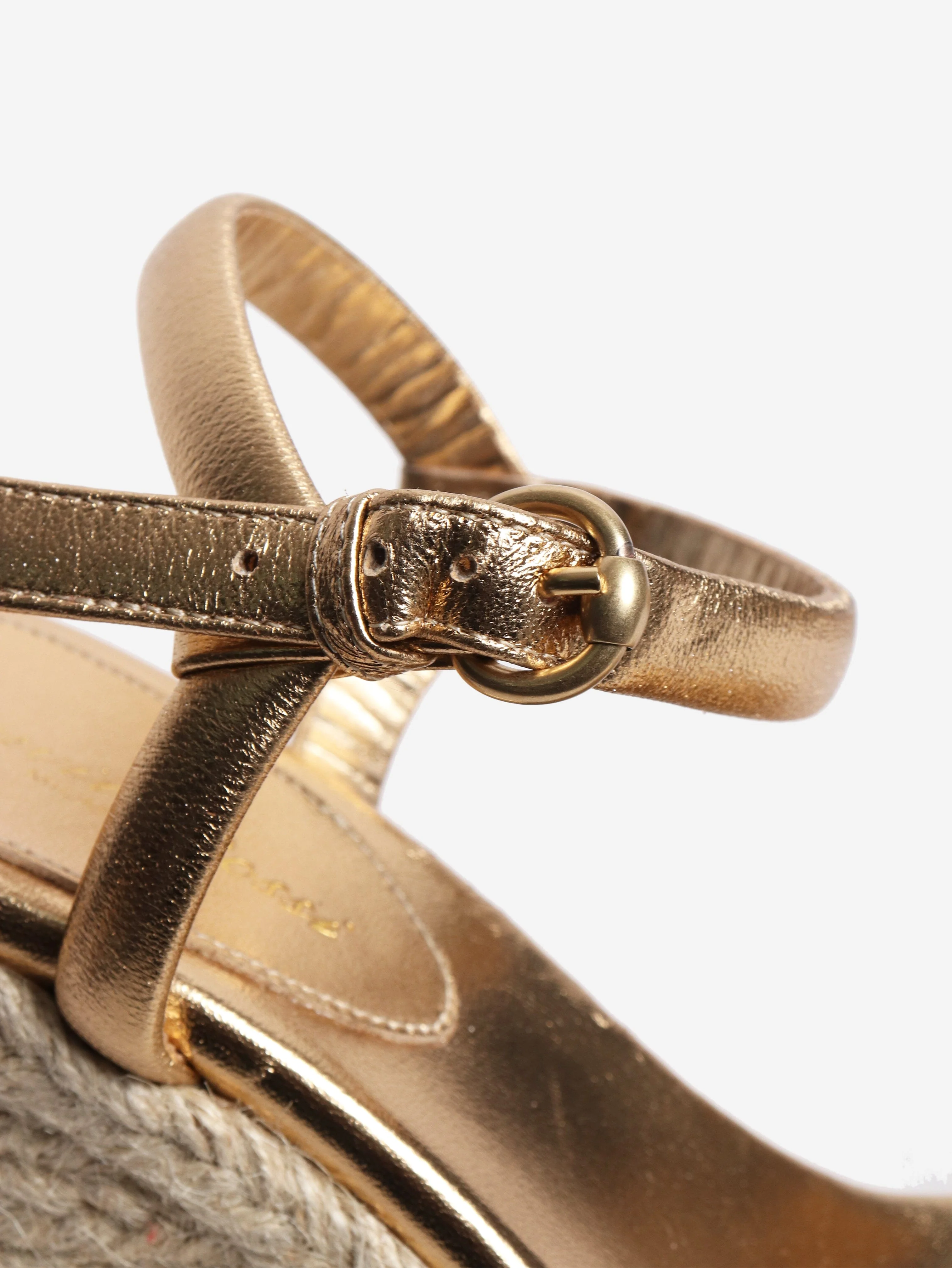 Gold espadrille wedge sandals - size EU 38.5 - Image 5