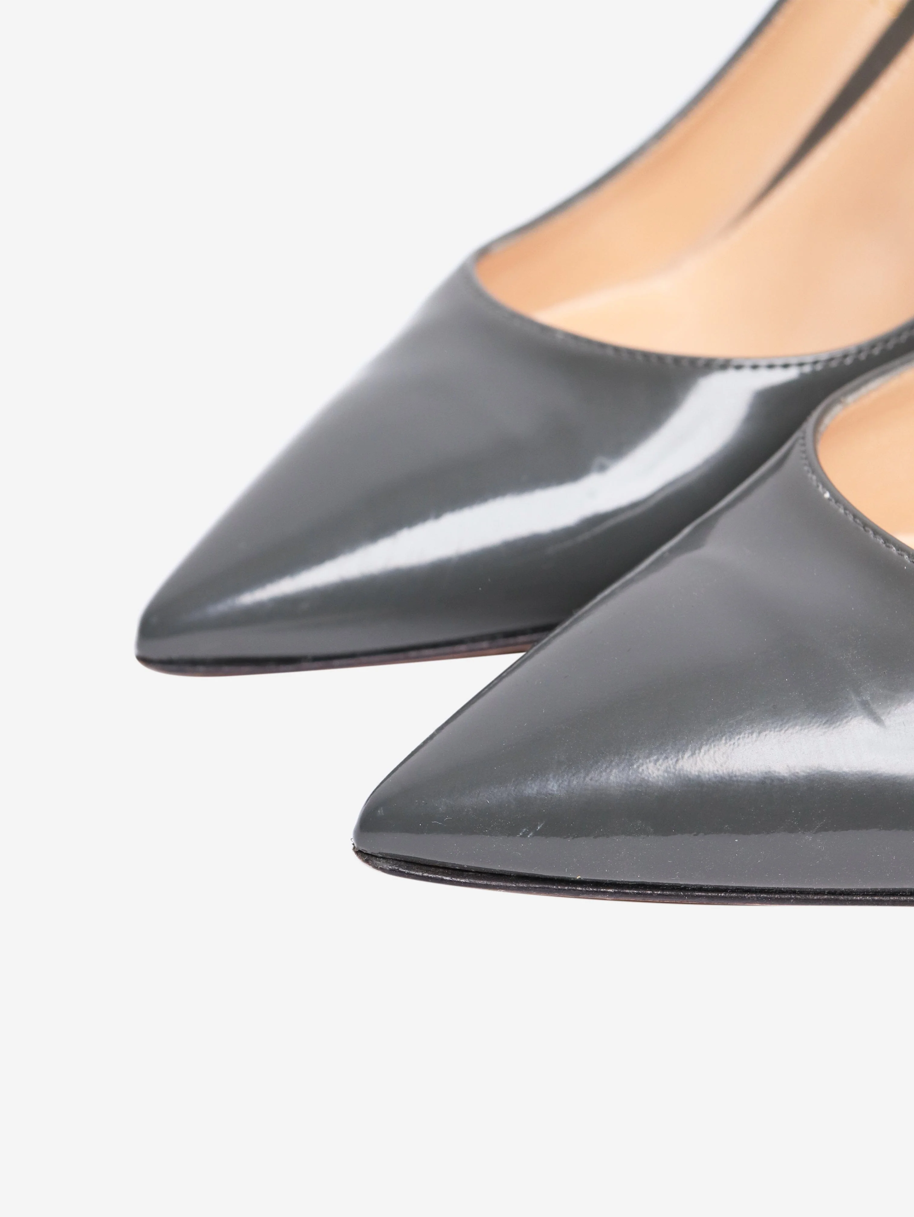 Grey patent pumps - size EU 40 (UK 7) - Image 4