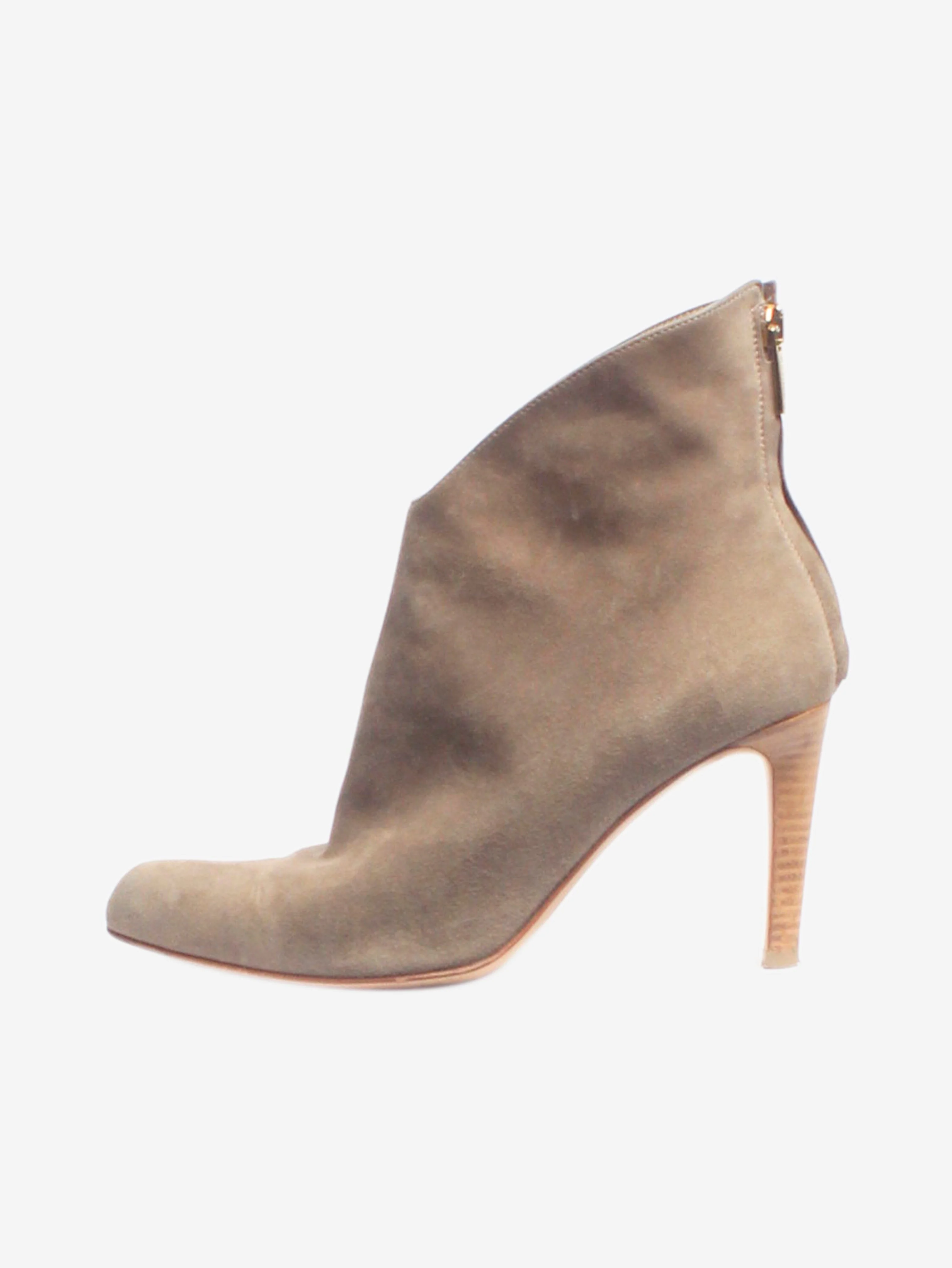 Grey suede ankle boots - size EU 36.5