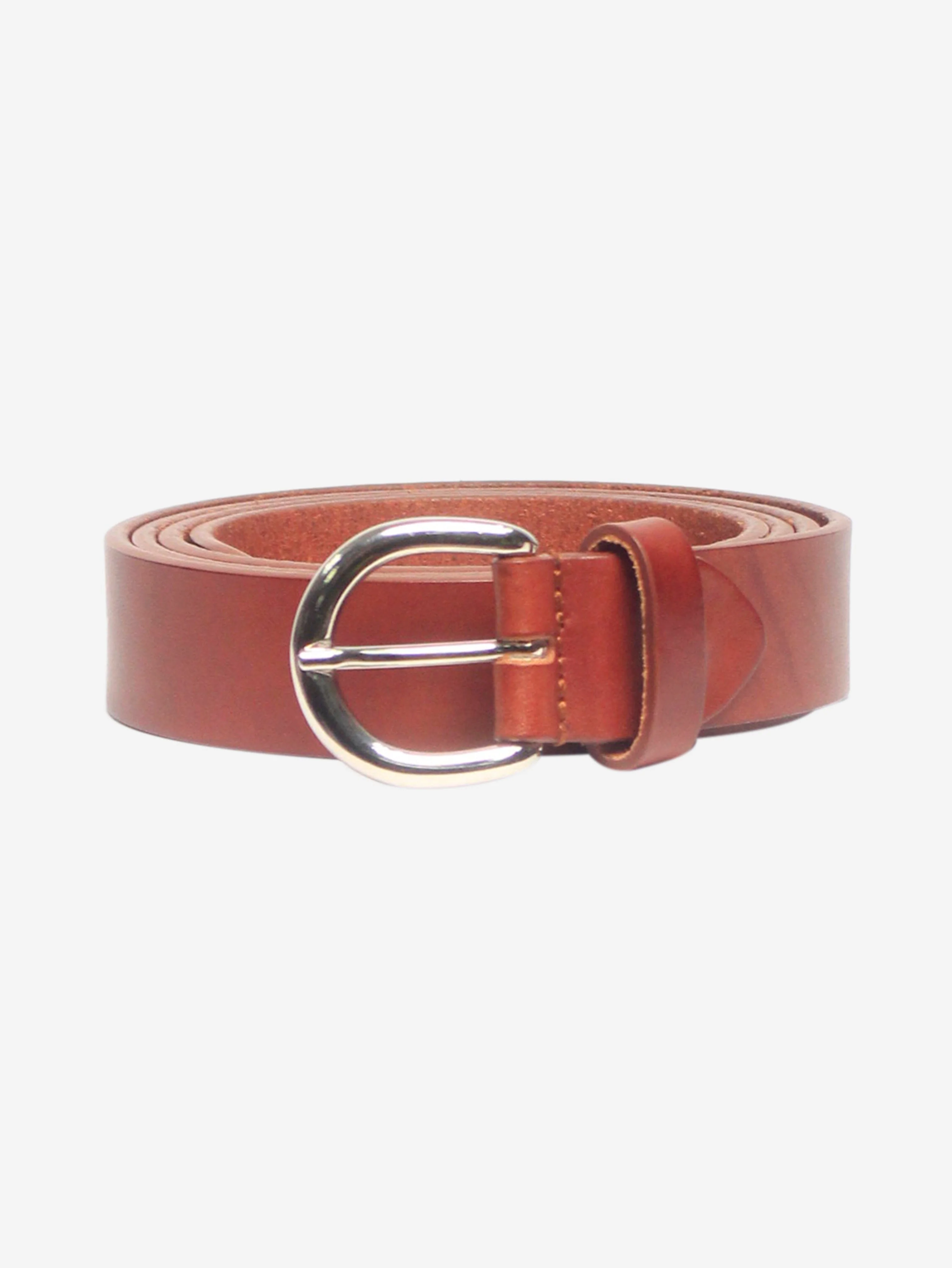 Brown leather belt