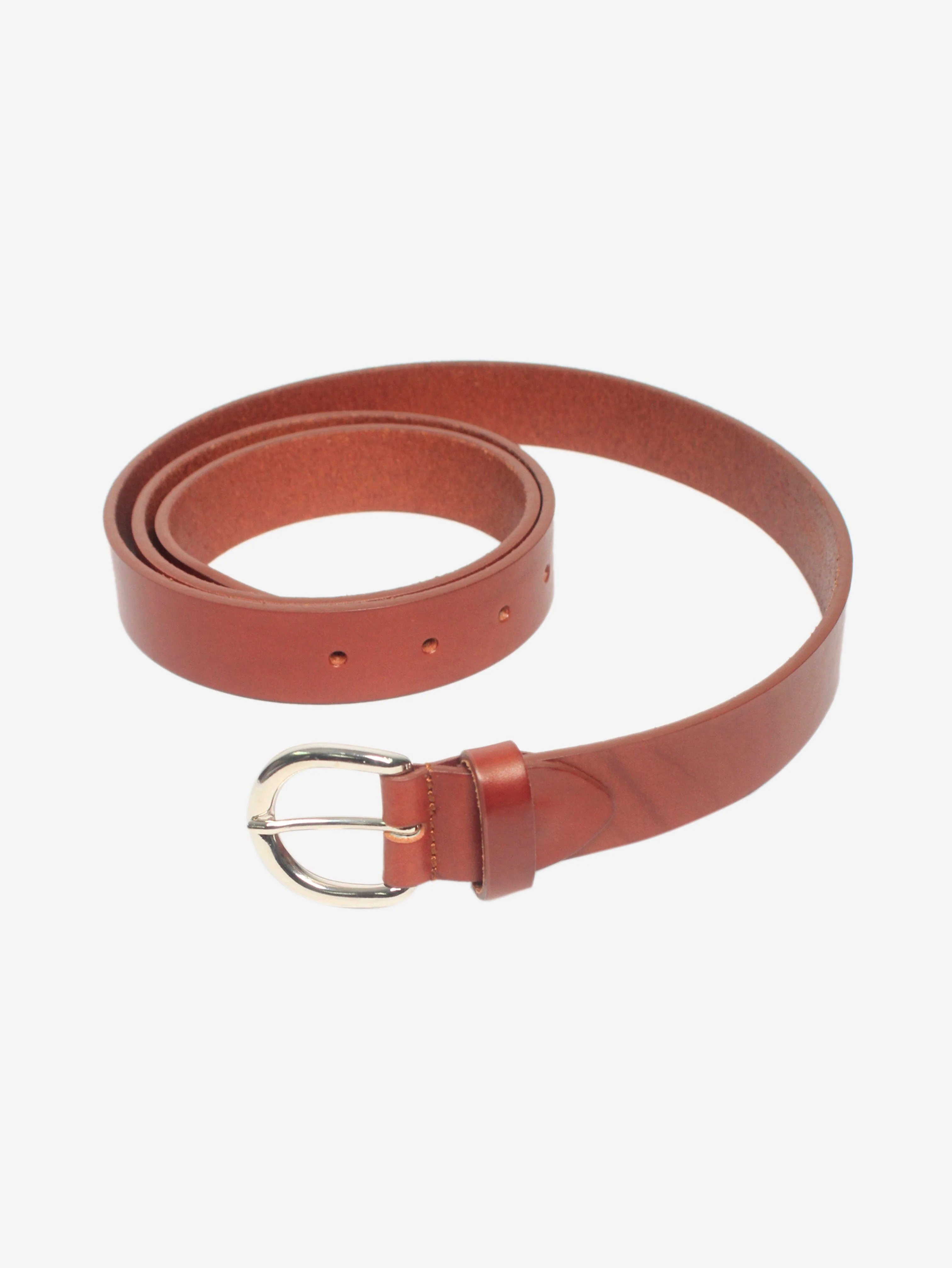 Brown leather belt - Image 2