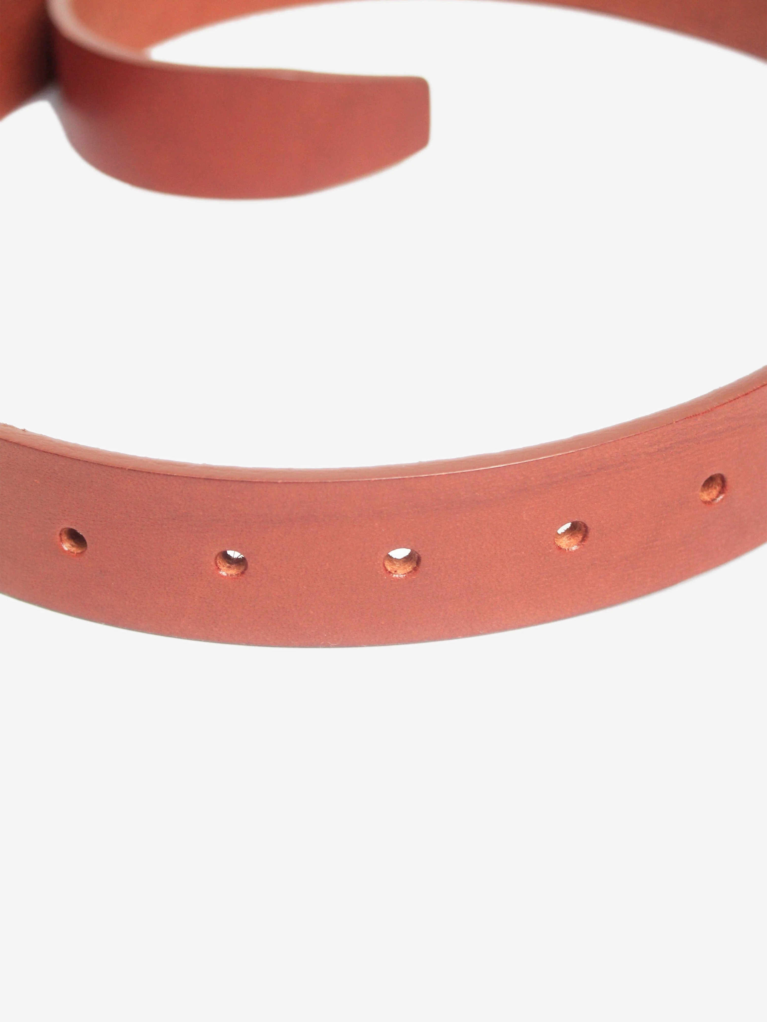 Brown leather belt - Image 3