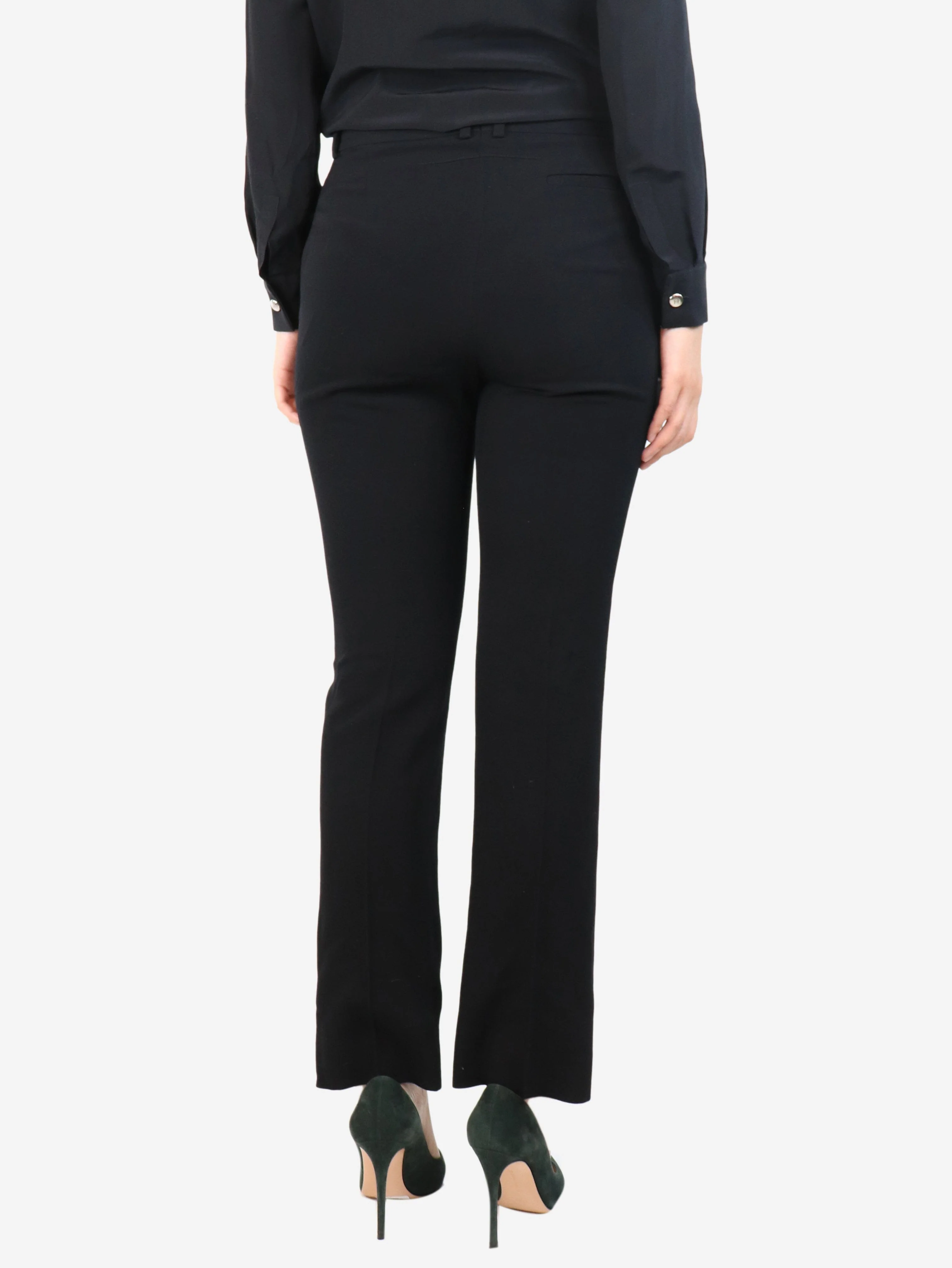 Black wool trousers - size UK 10 - Image 3
