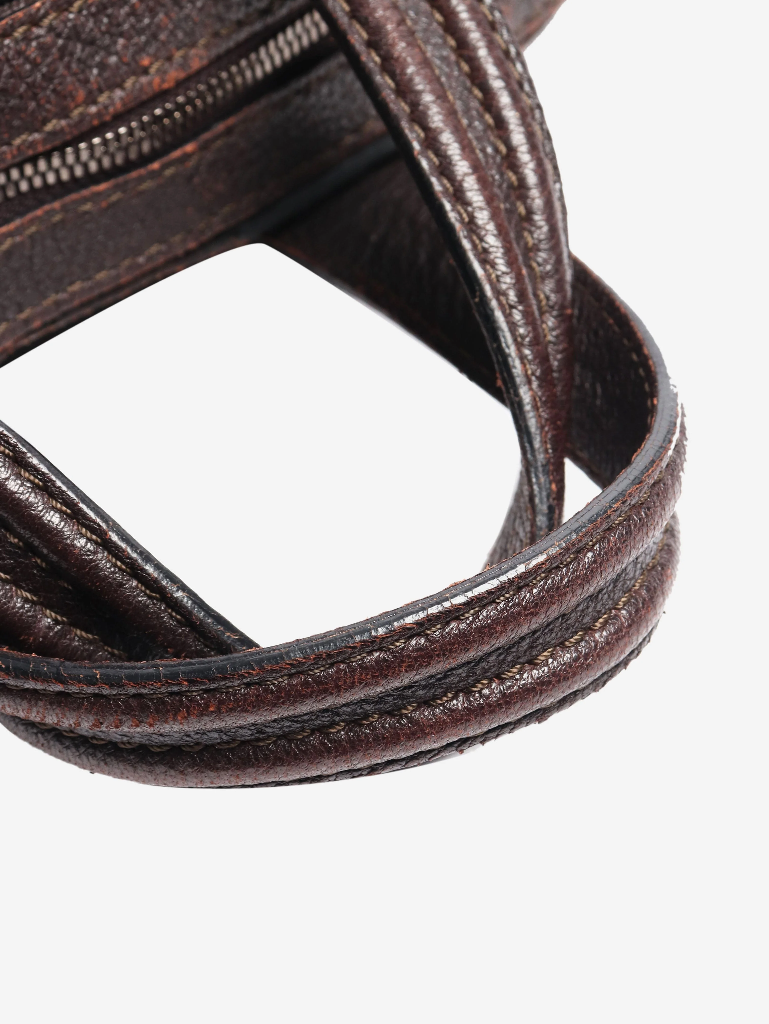 Dark brown Nightingale leather tote bag - Image 6