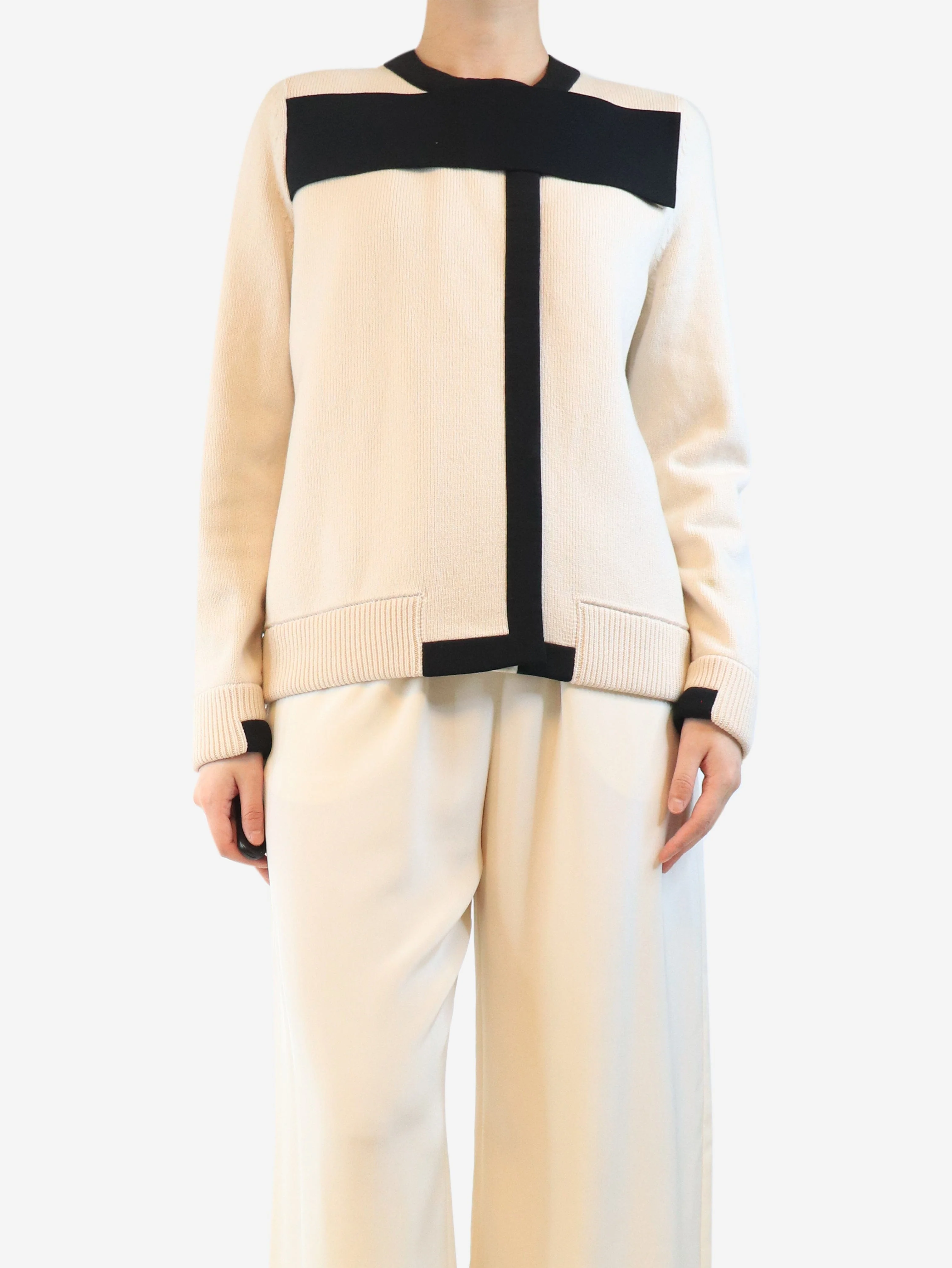 Neutral knit jacket - size M - Image 3