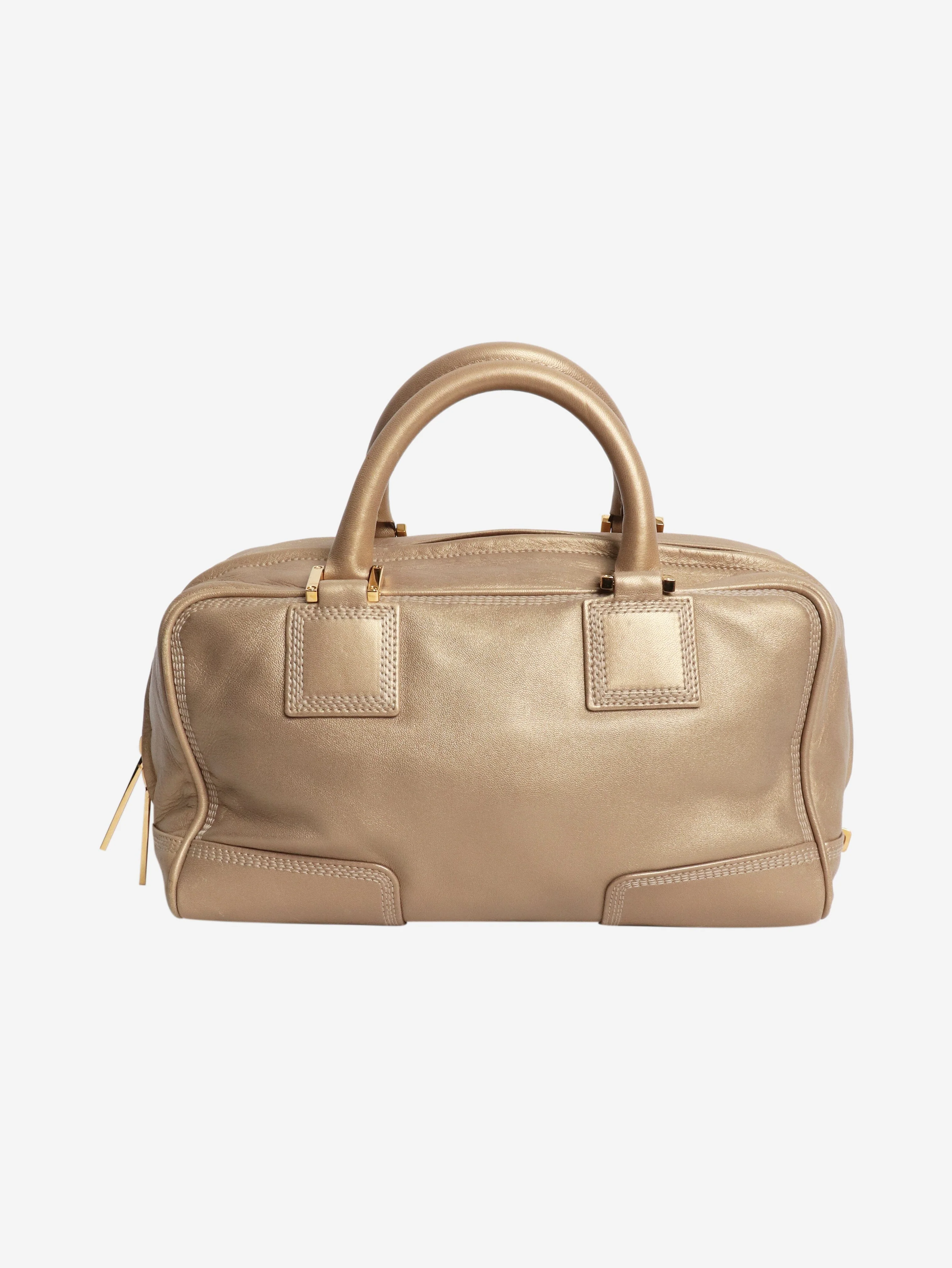 Gold Amazona leather bag - Image 3