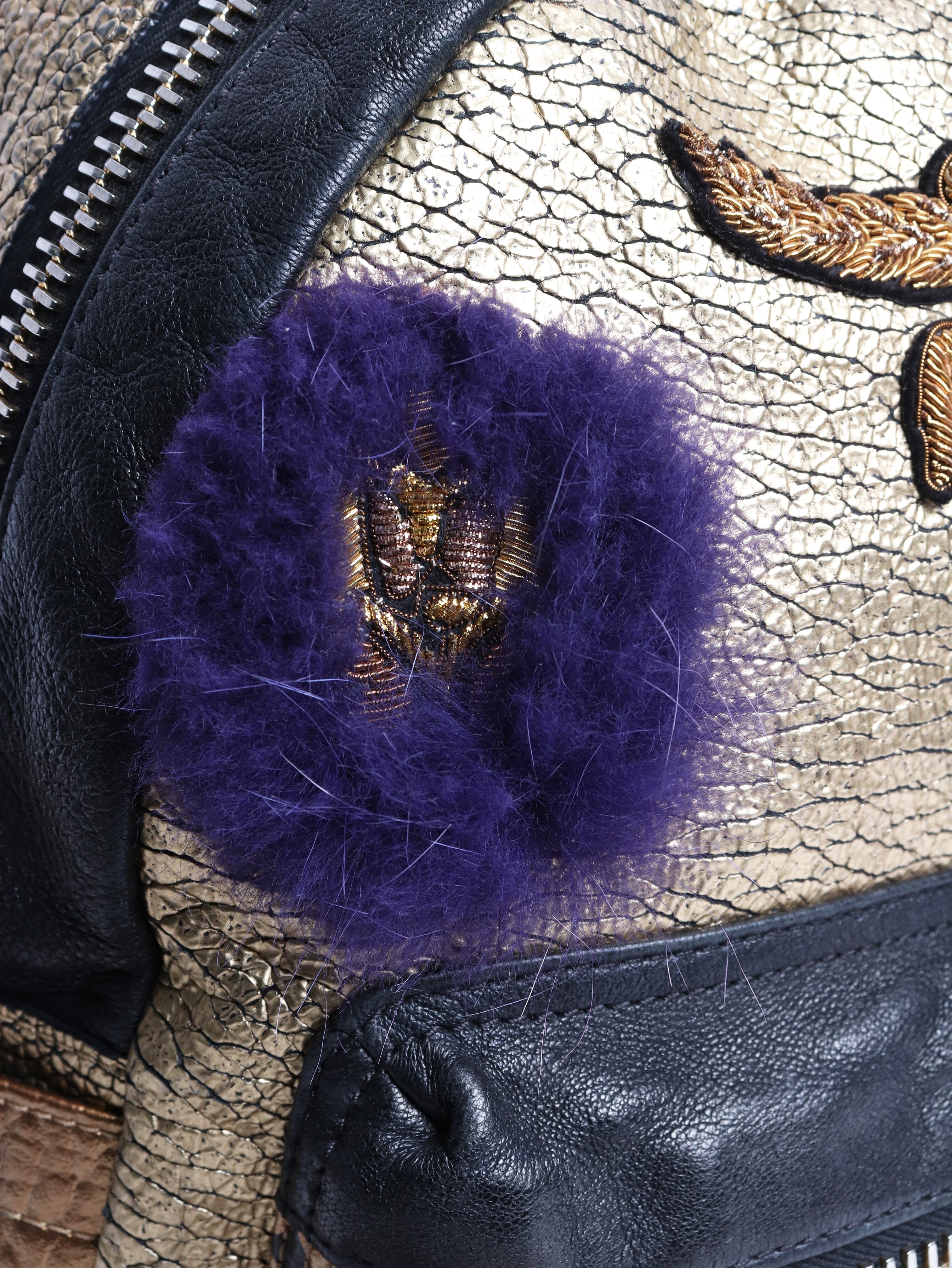 Gold metallic backpack - Image 6