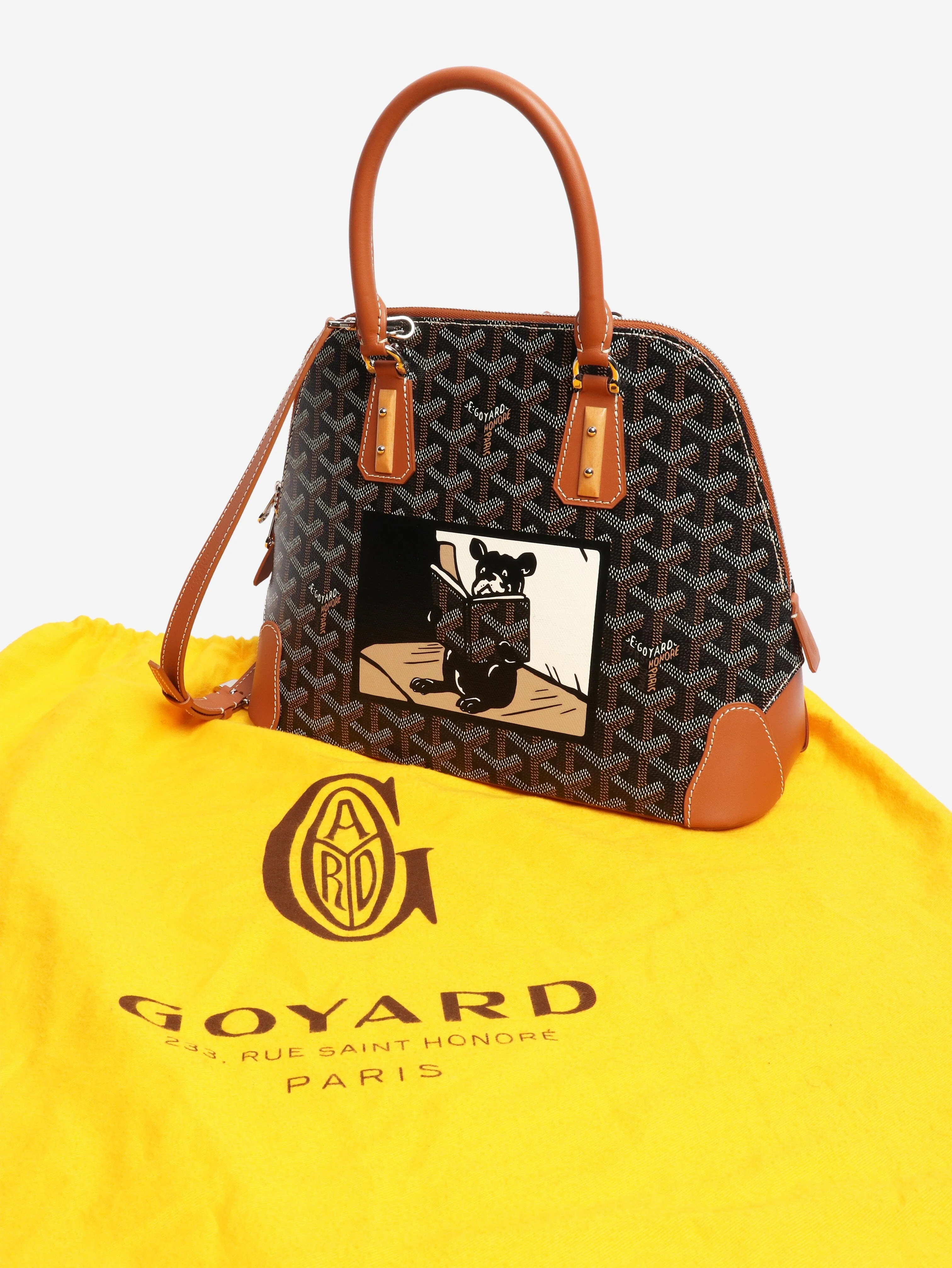 Brown Vendome top handle bag - Image 8