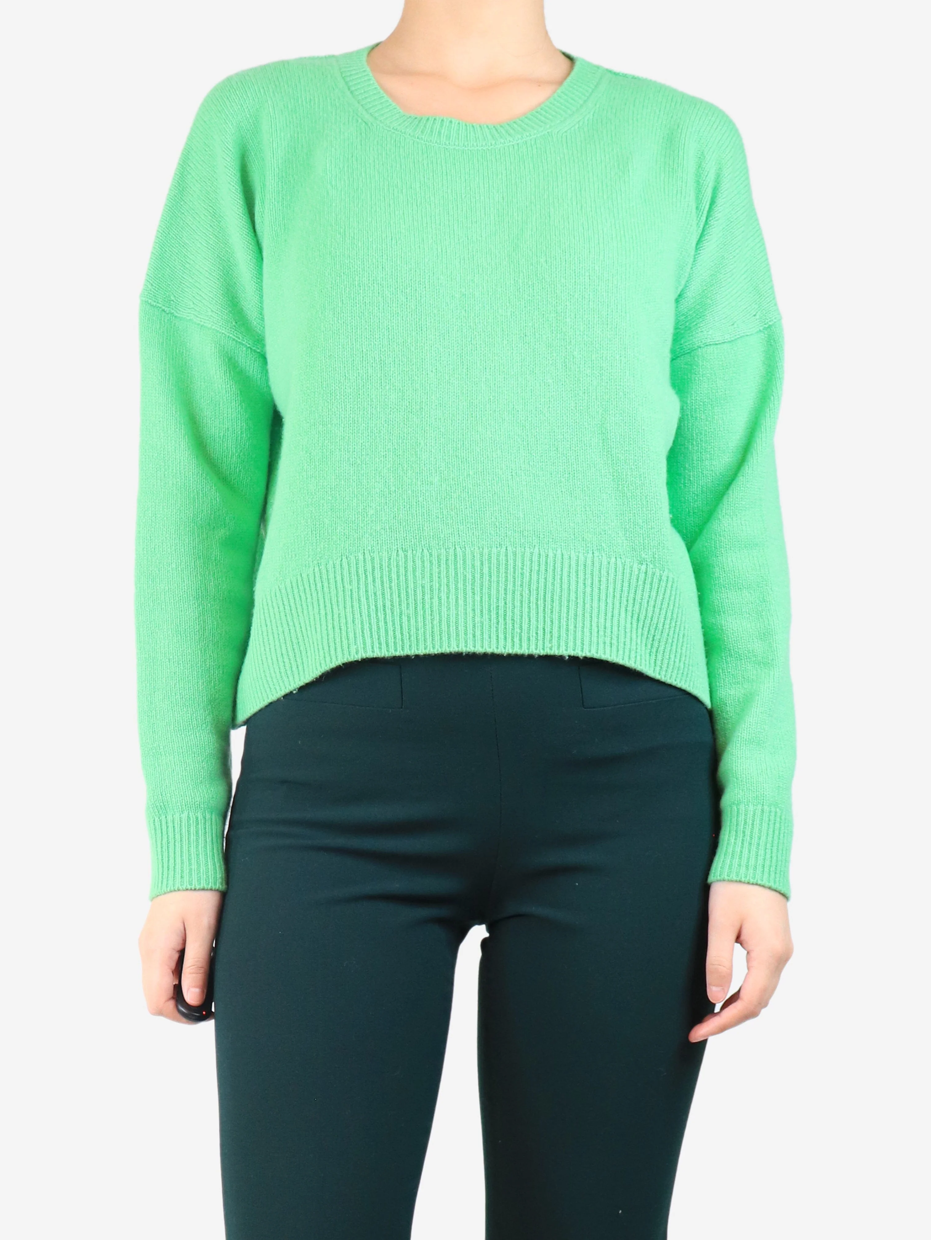 Green cashmere sweater - size S - Image 3