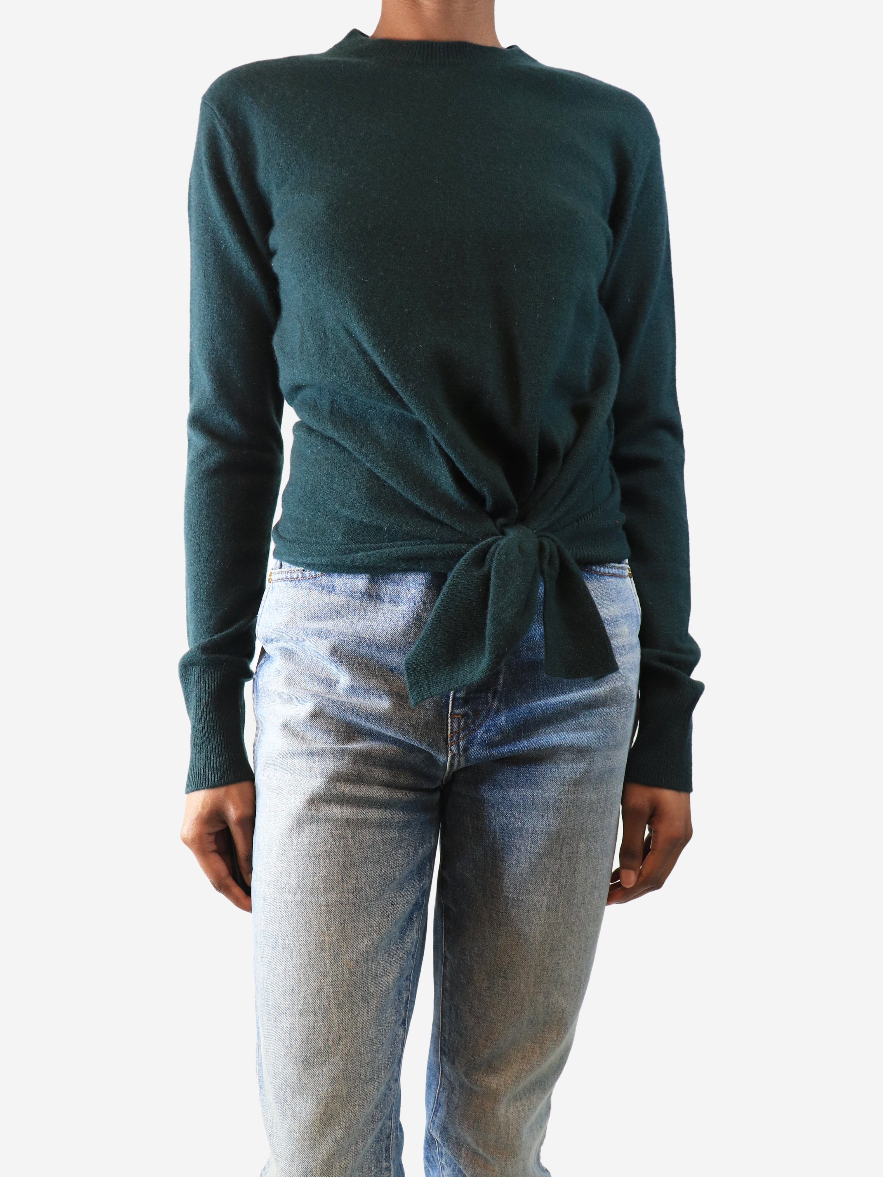 Green cashmere sweater - size XS - Image 3
