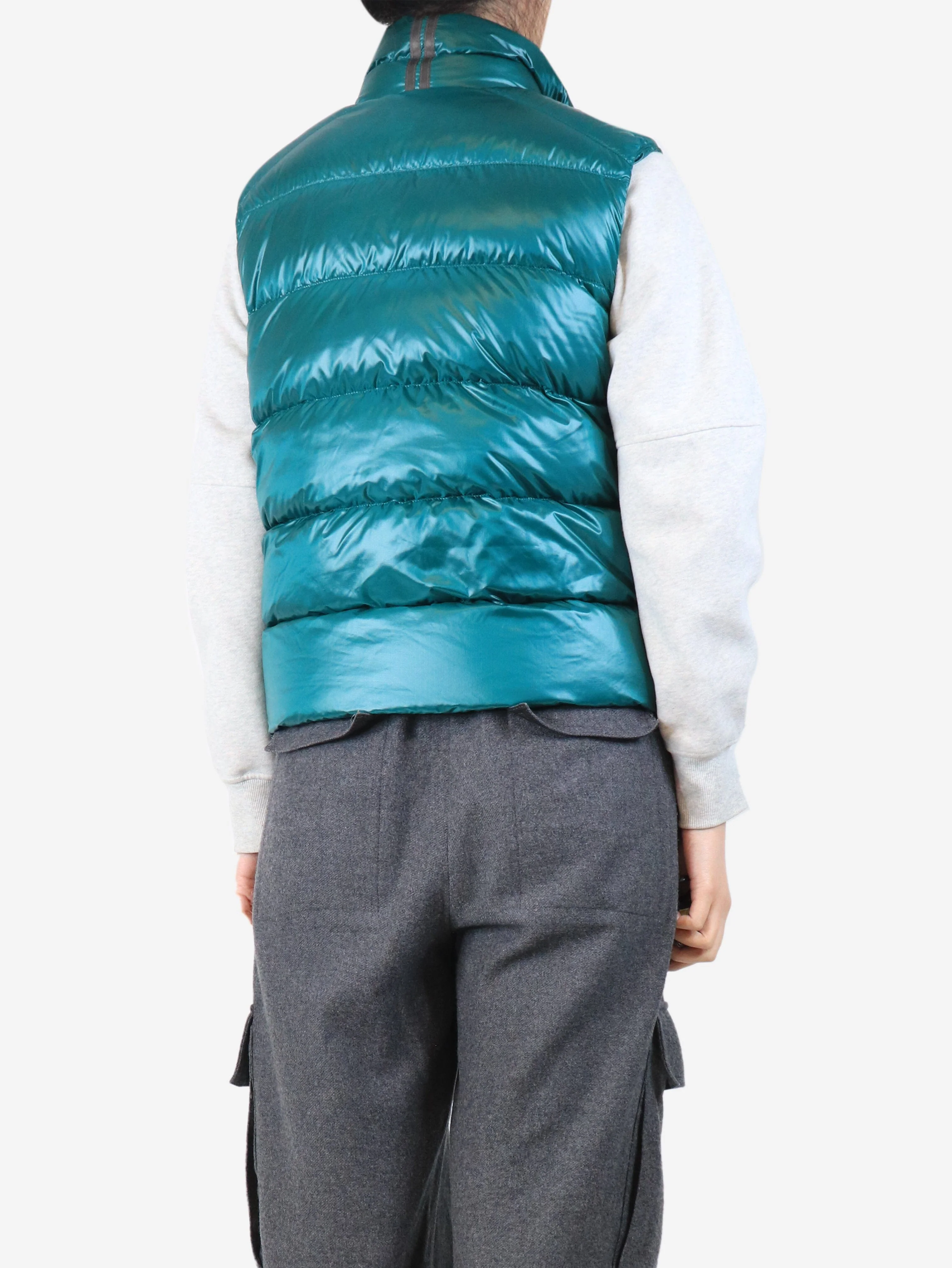 Green puffer vest - size M - Image 2