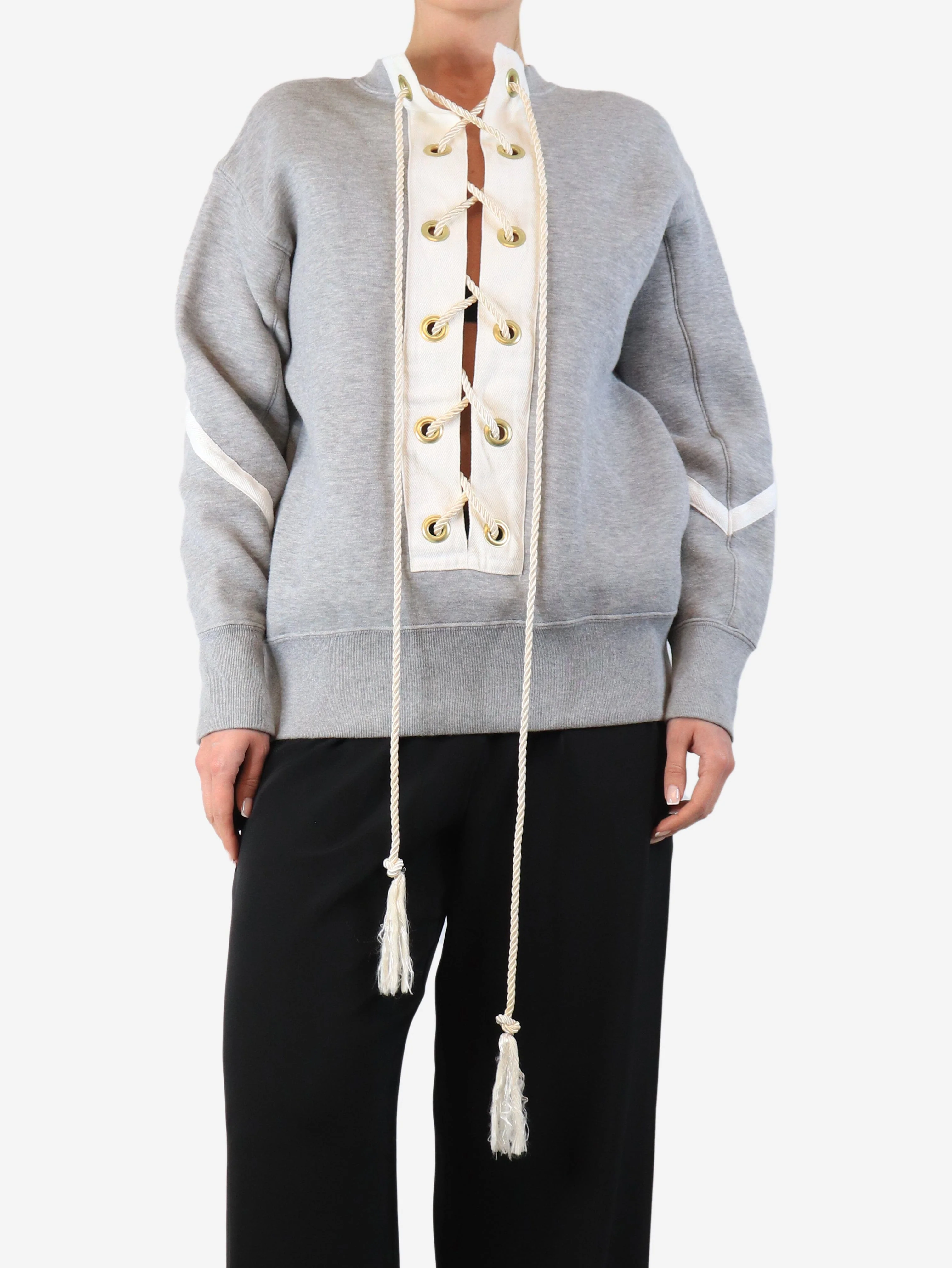Grey marled sweatshirt - size M