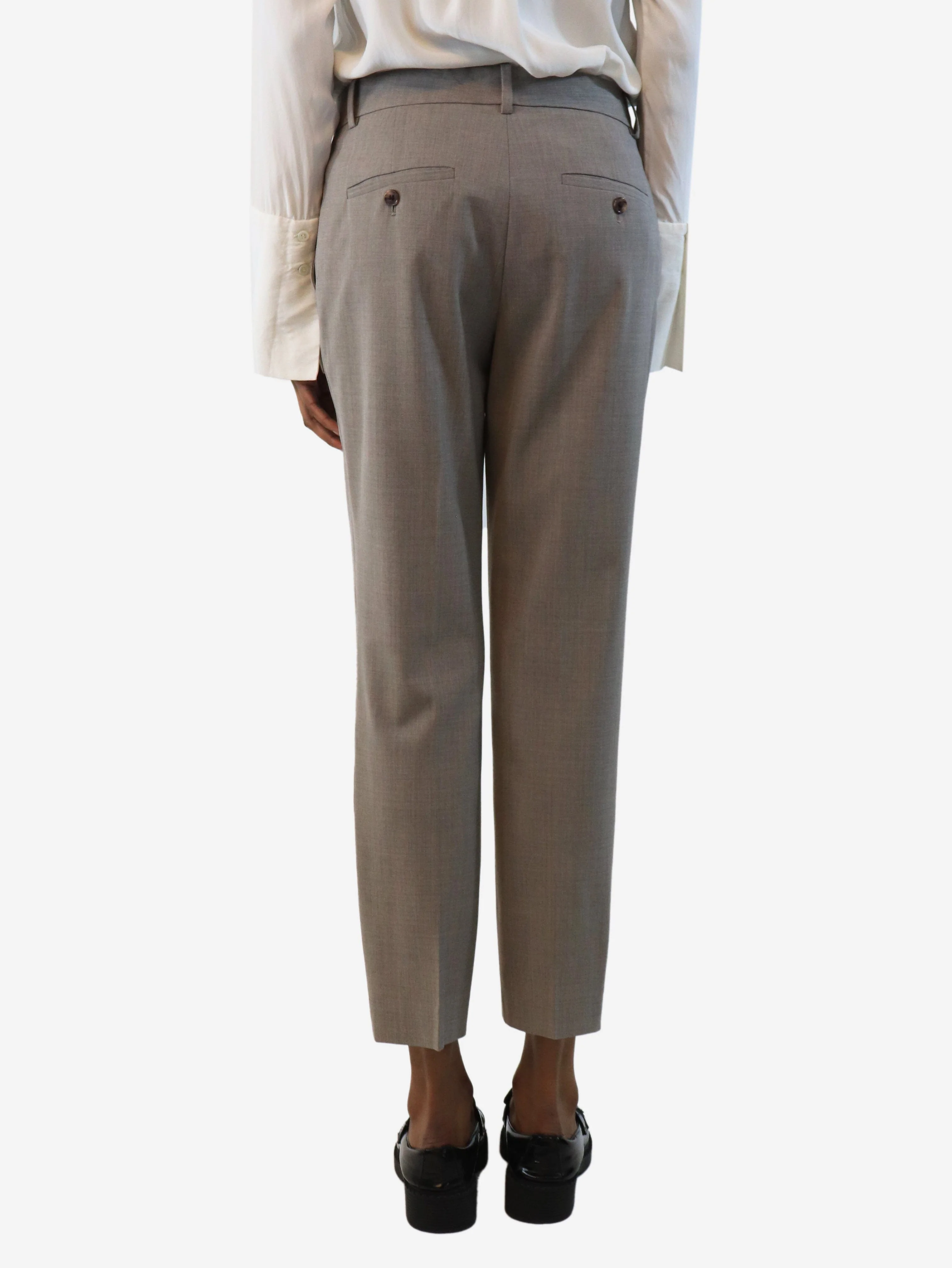 Grey tapered trousers - size UK 6 - Image 3