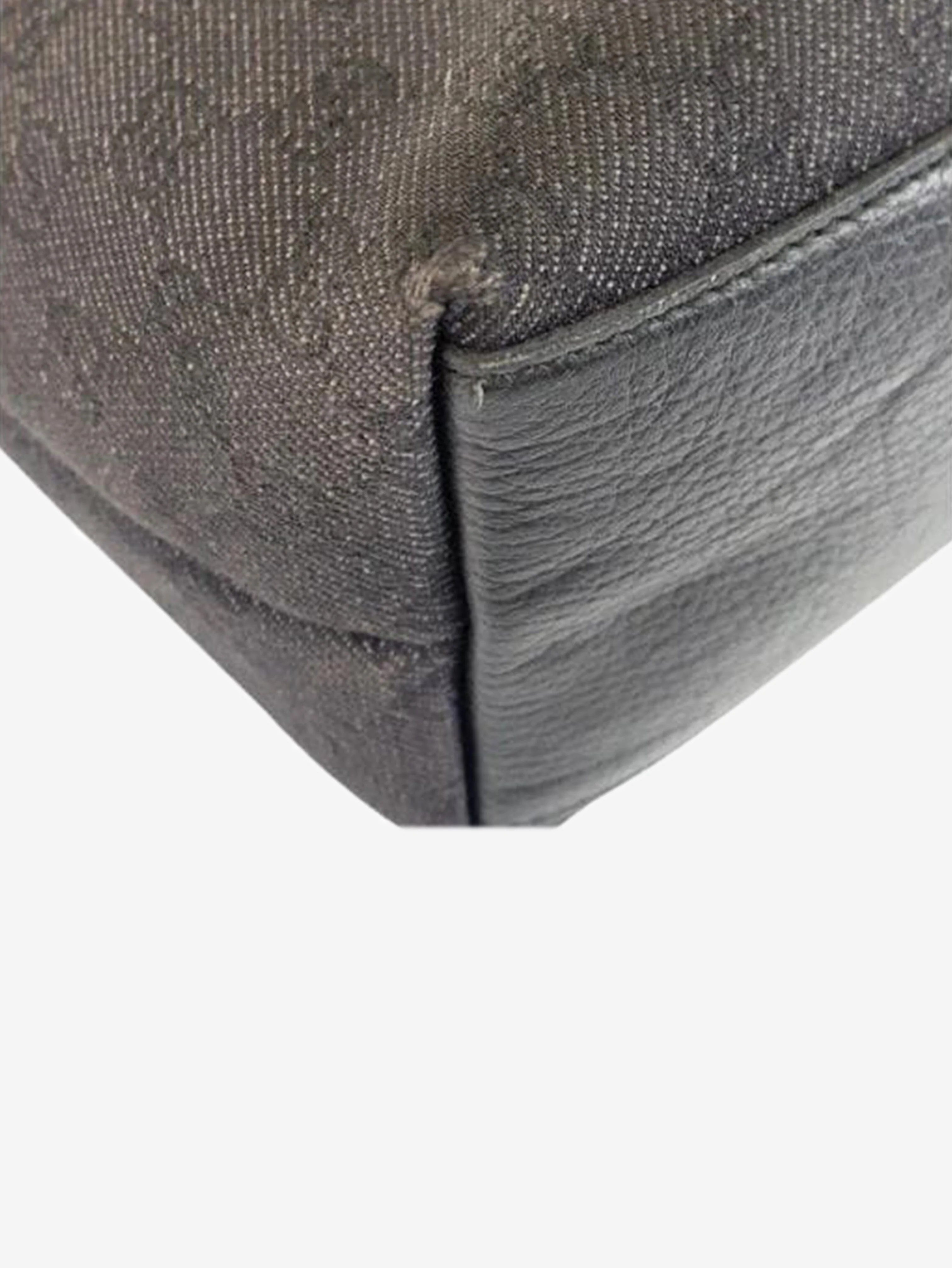 Black GG canvas and leather tote bag - Image 7