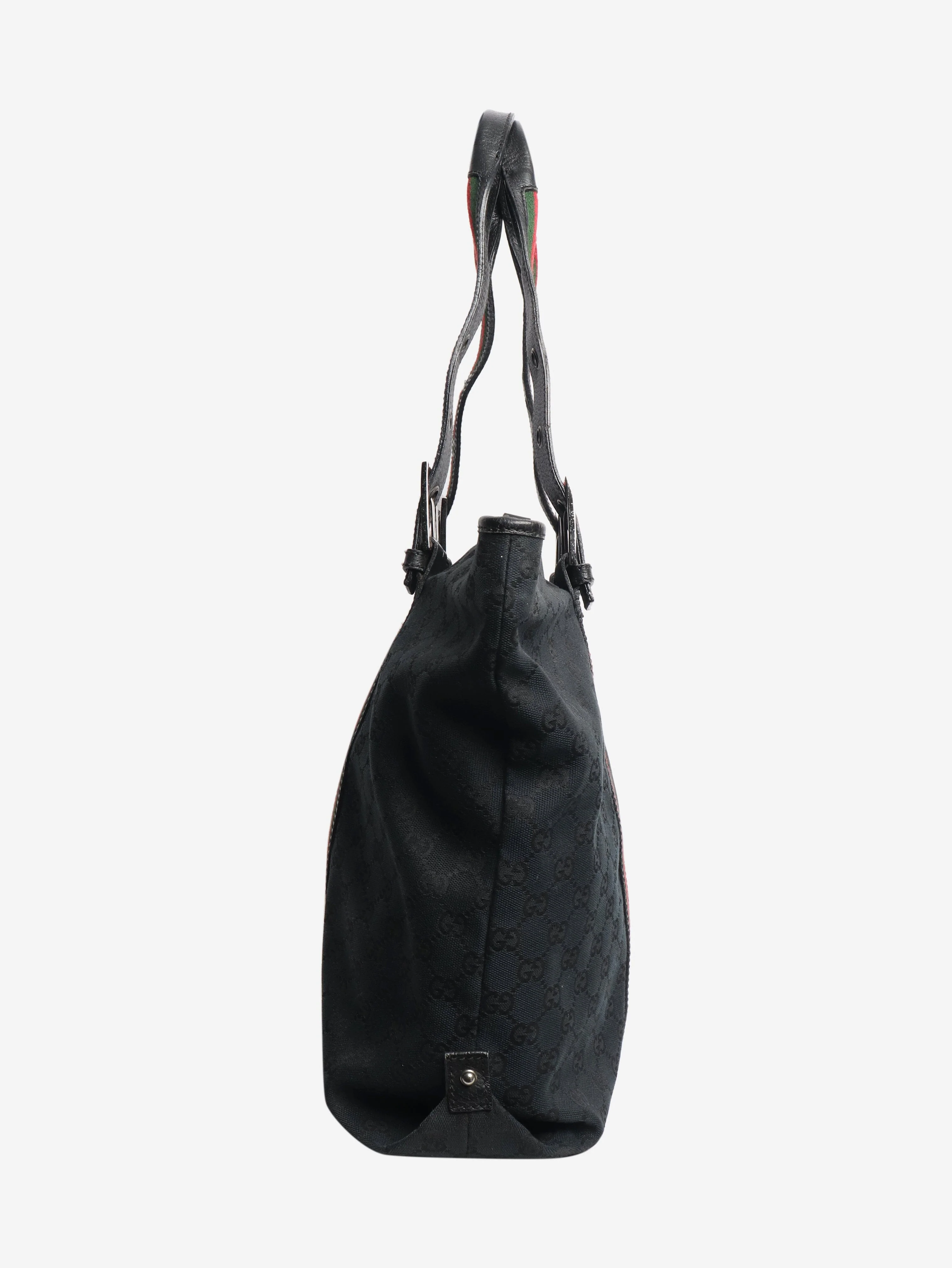 Black GG canvas belted handle bag - Image 2