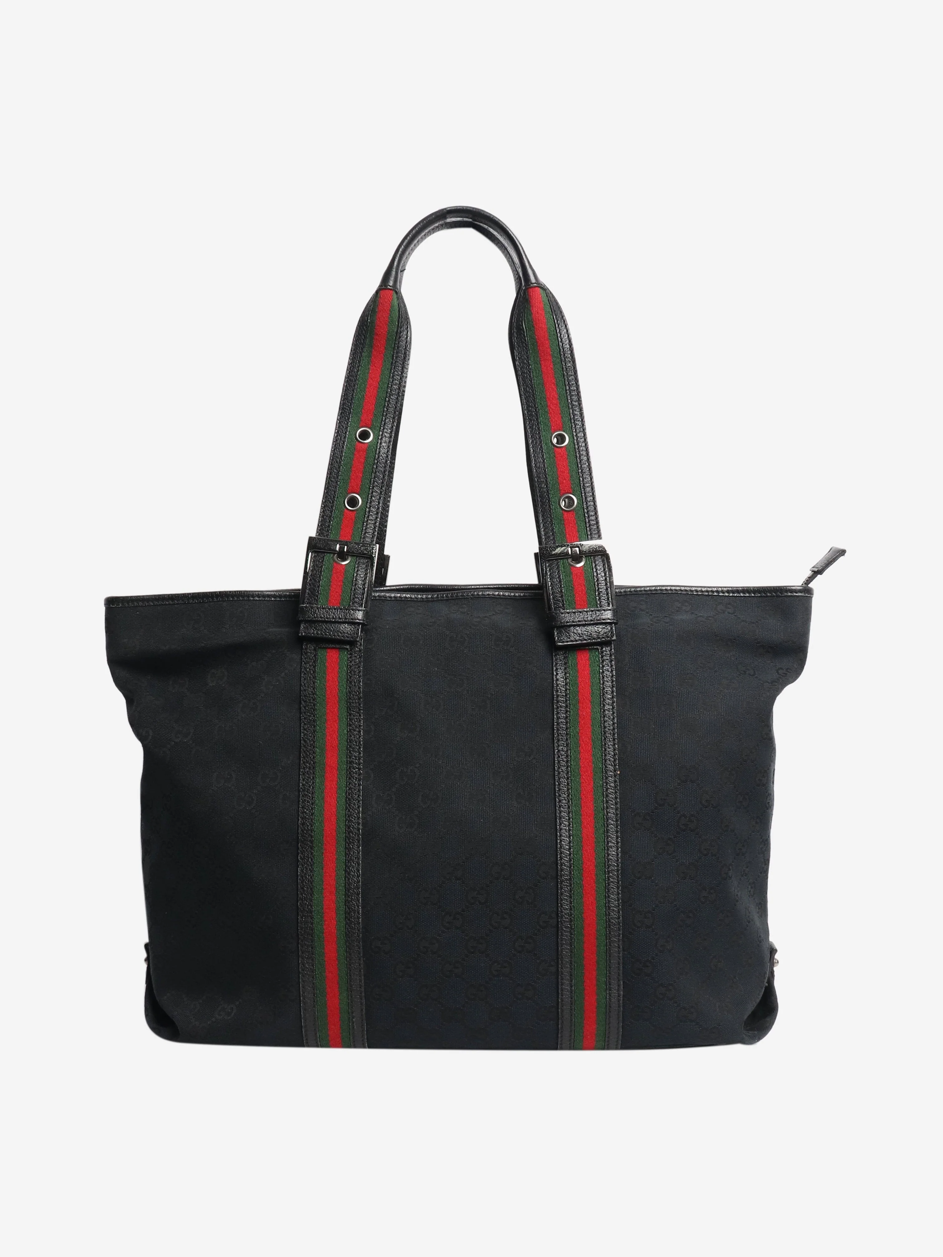 Black GG canvas belted handle bag - Image 3