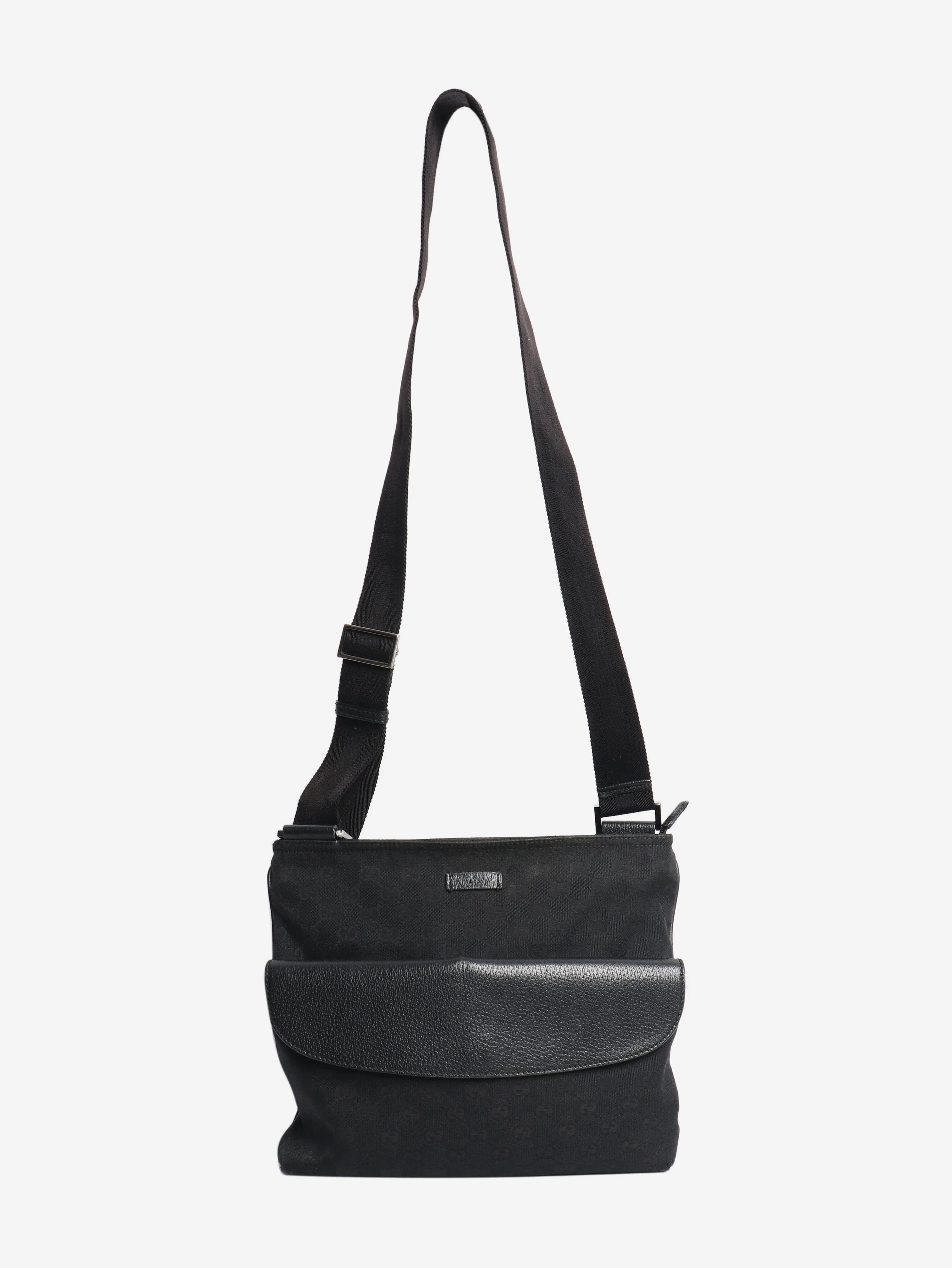 Black GG canvas messenger bag - Image 2