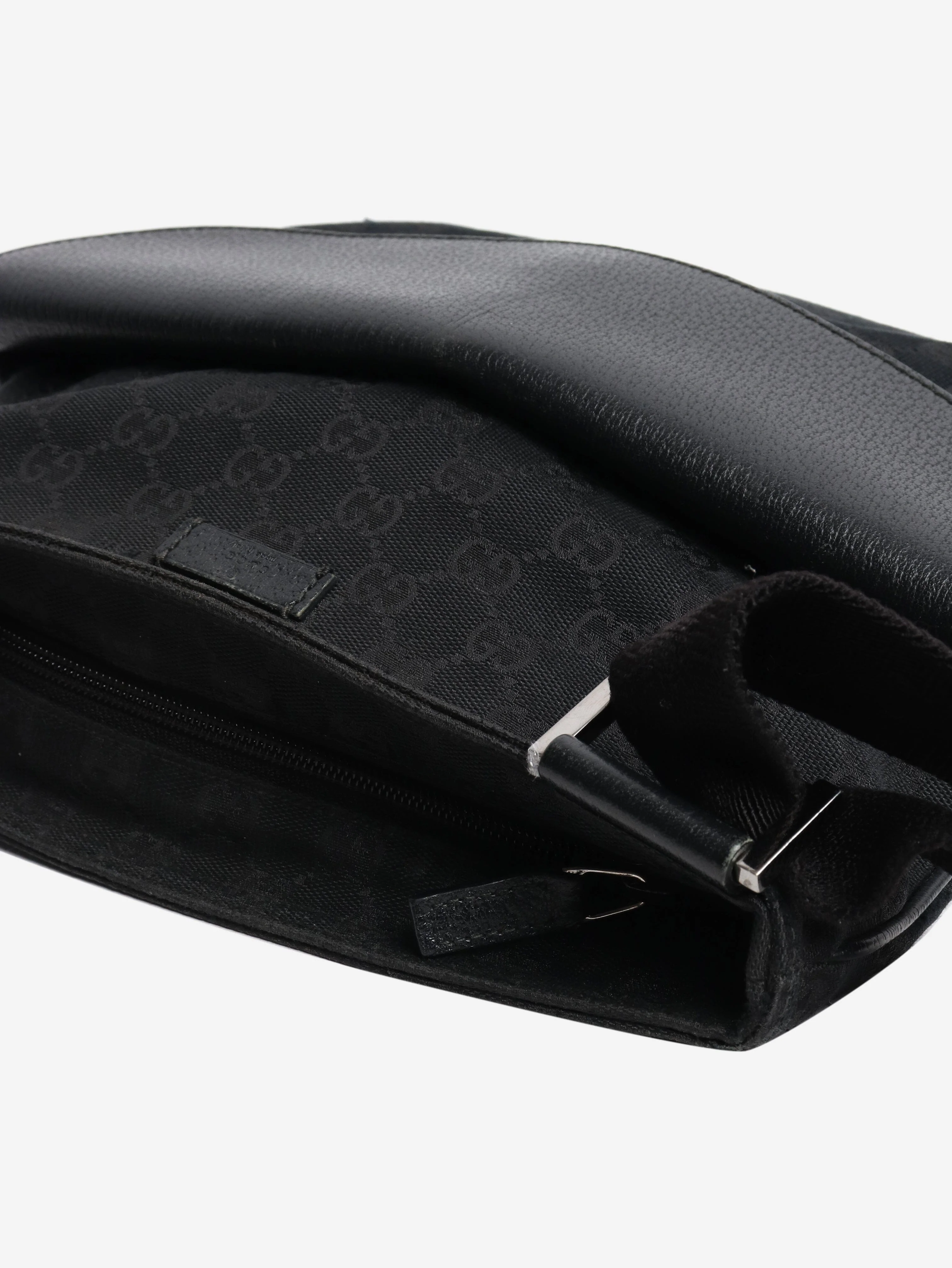 Black GG canvas messenger bag - Image 4