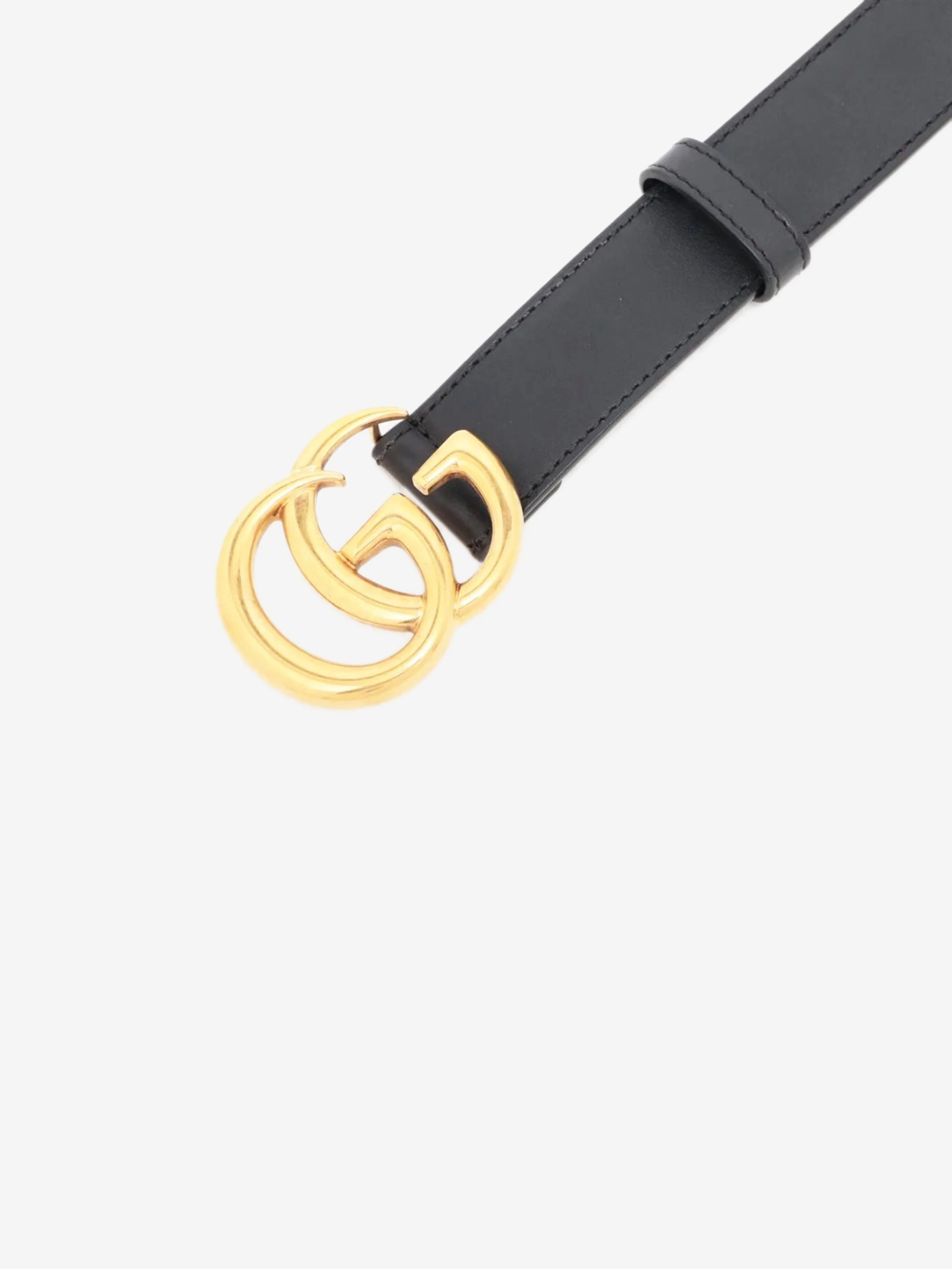 Black GG Marmont leather belt - Image 2