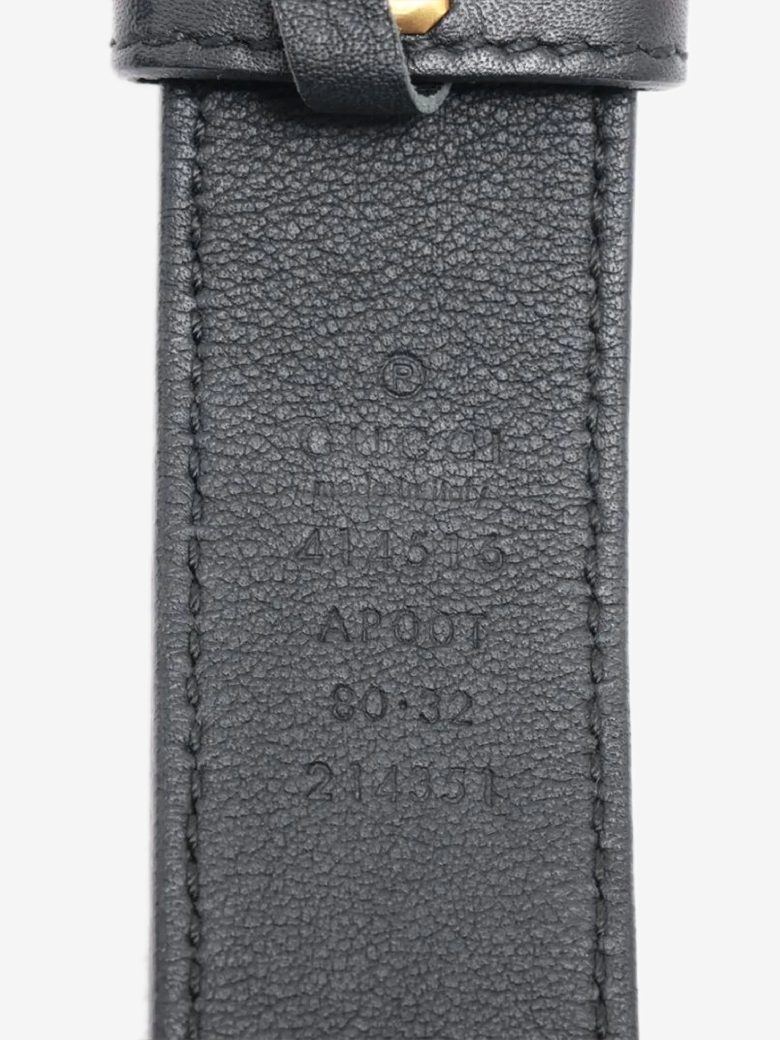 Black GG Marmont leather belt - Image 5