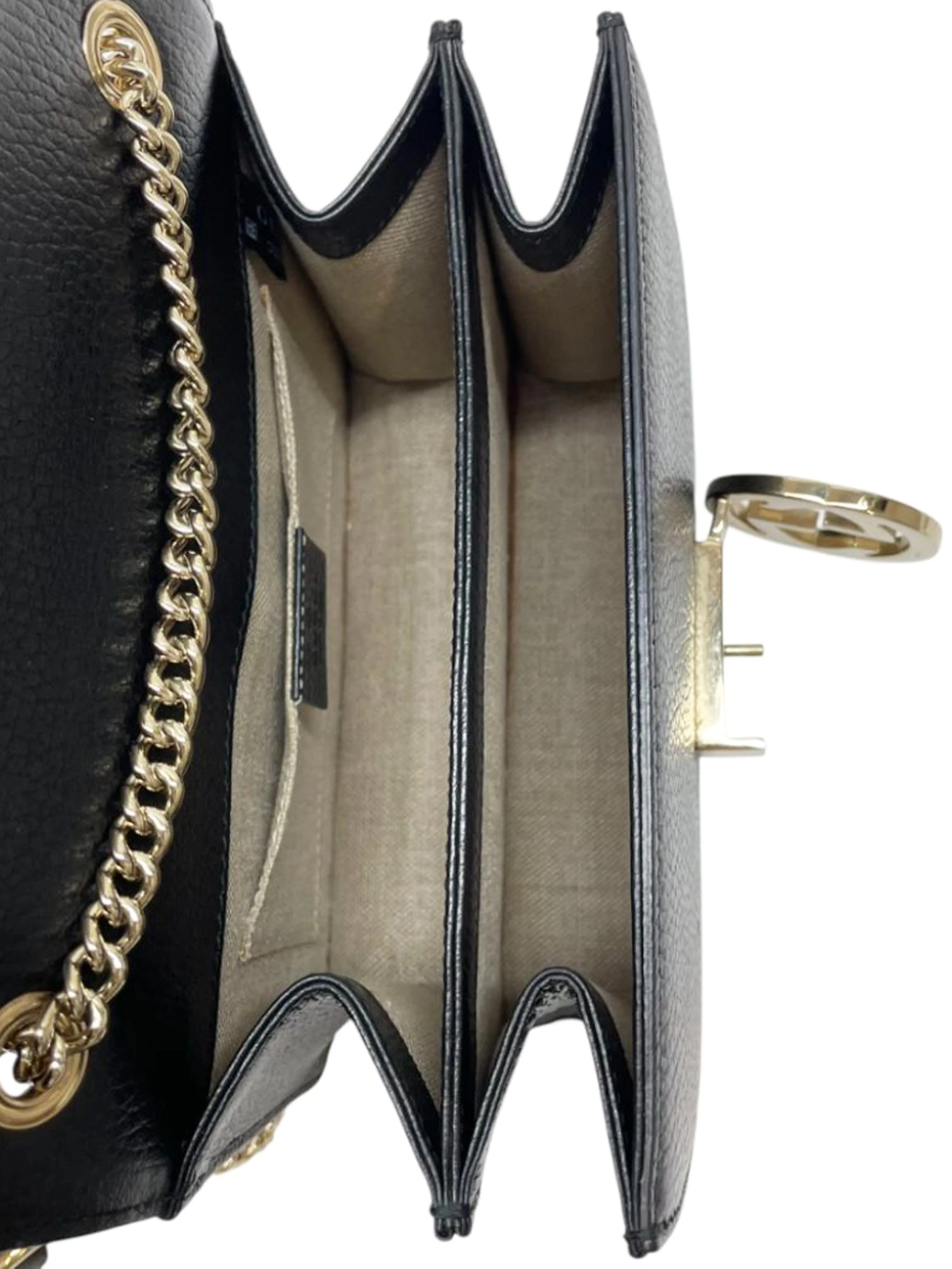 Black Interlocking G leather shoulder bag - Image 14