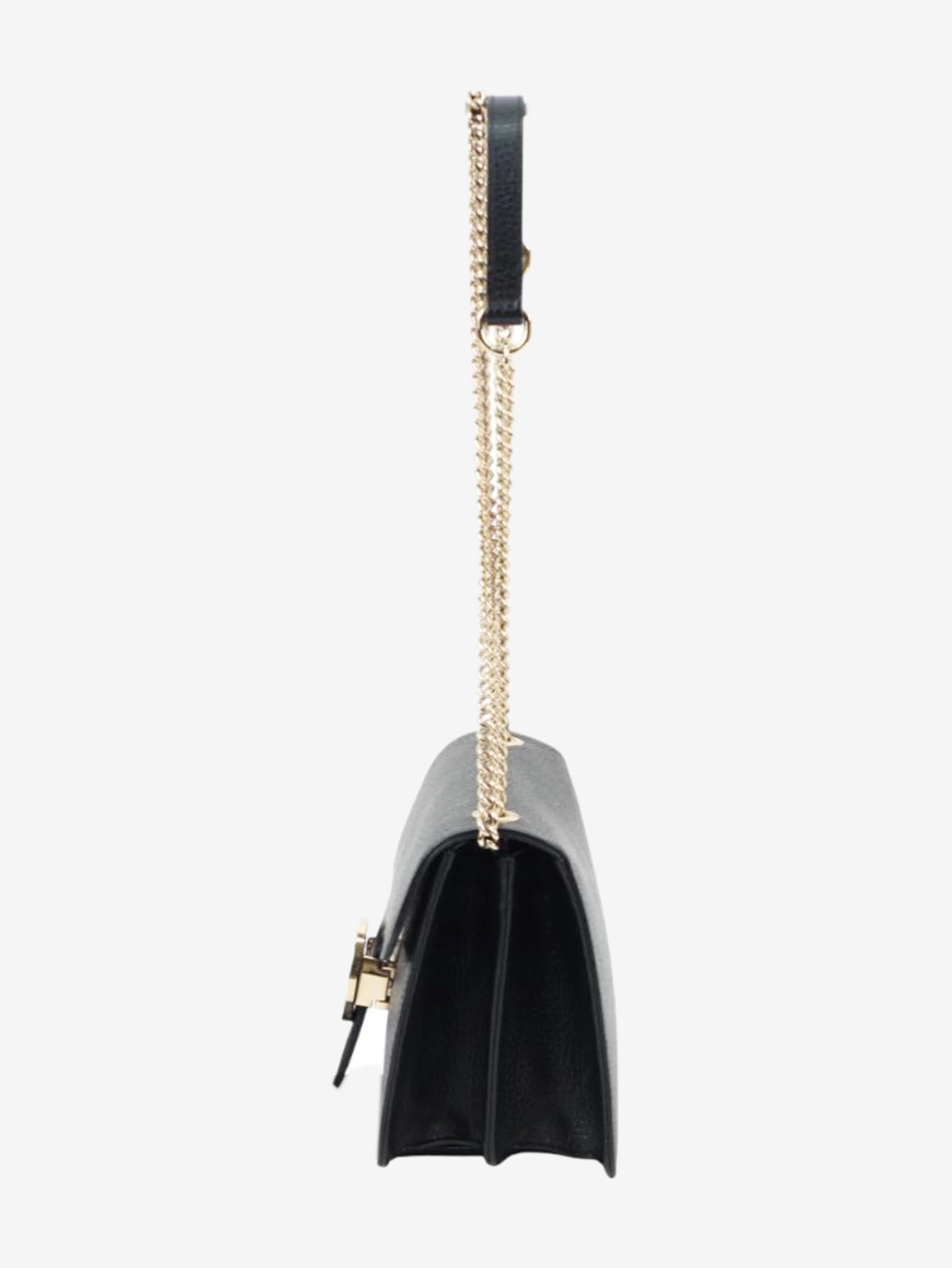 Black Interlocking G leather shoulder bag - Image 5