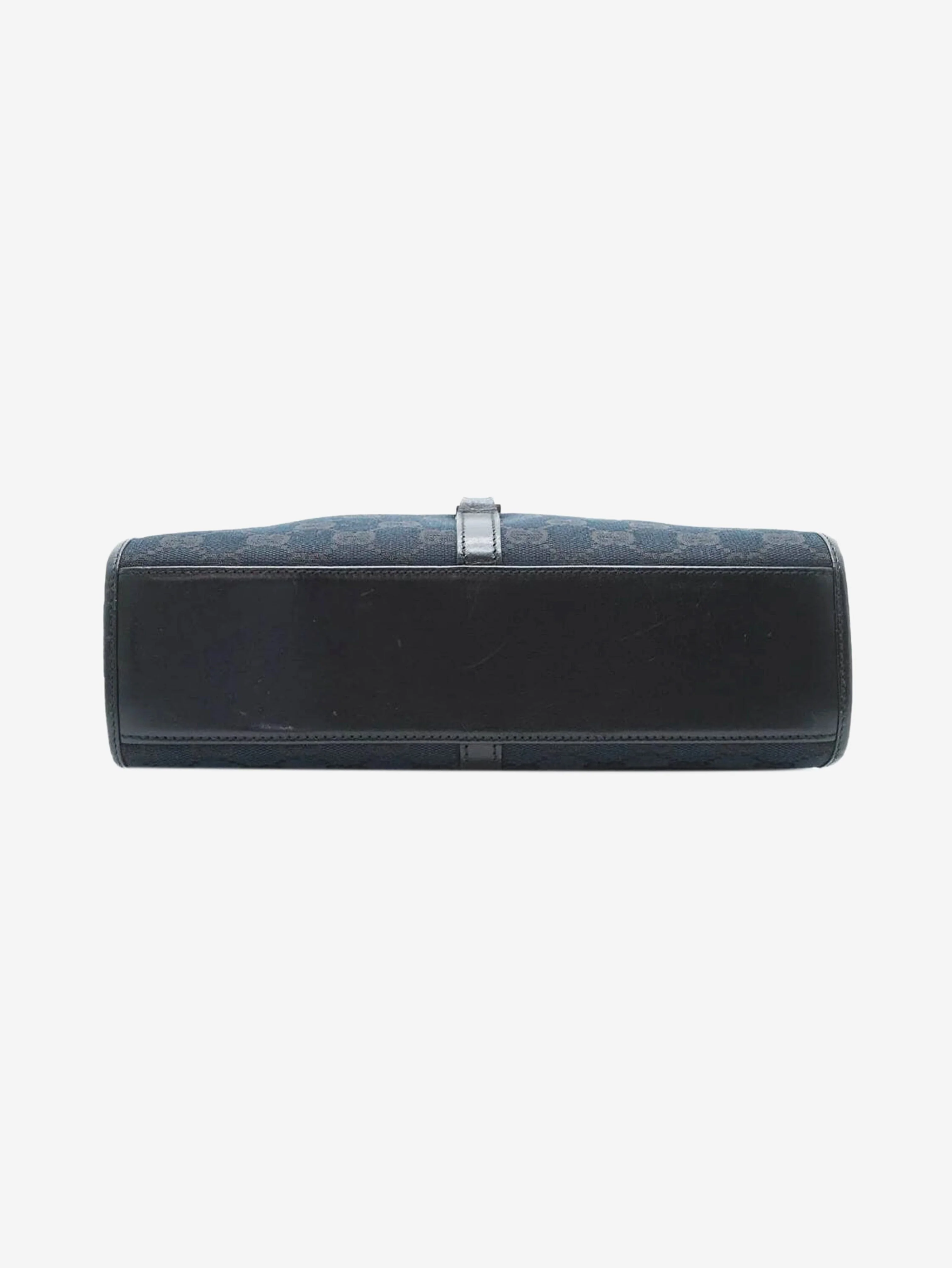 Black Jackie canvas and leather bag - Image 4