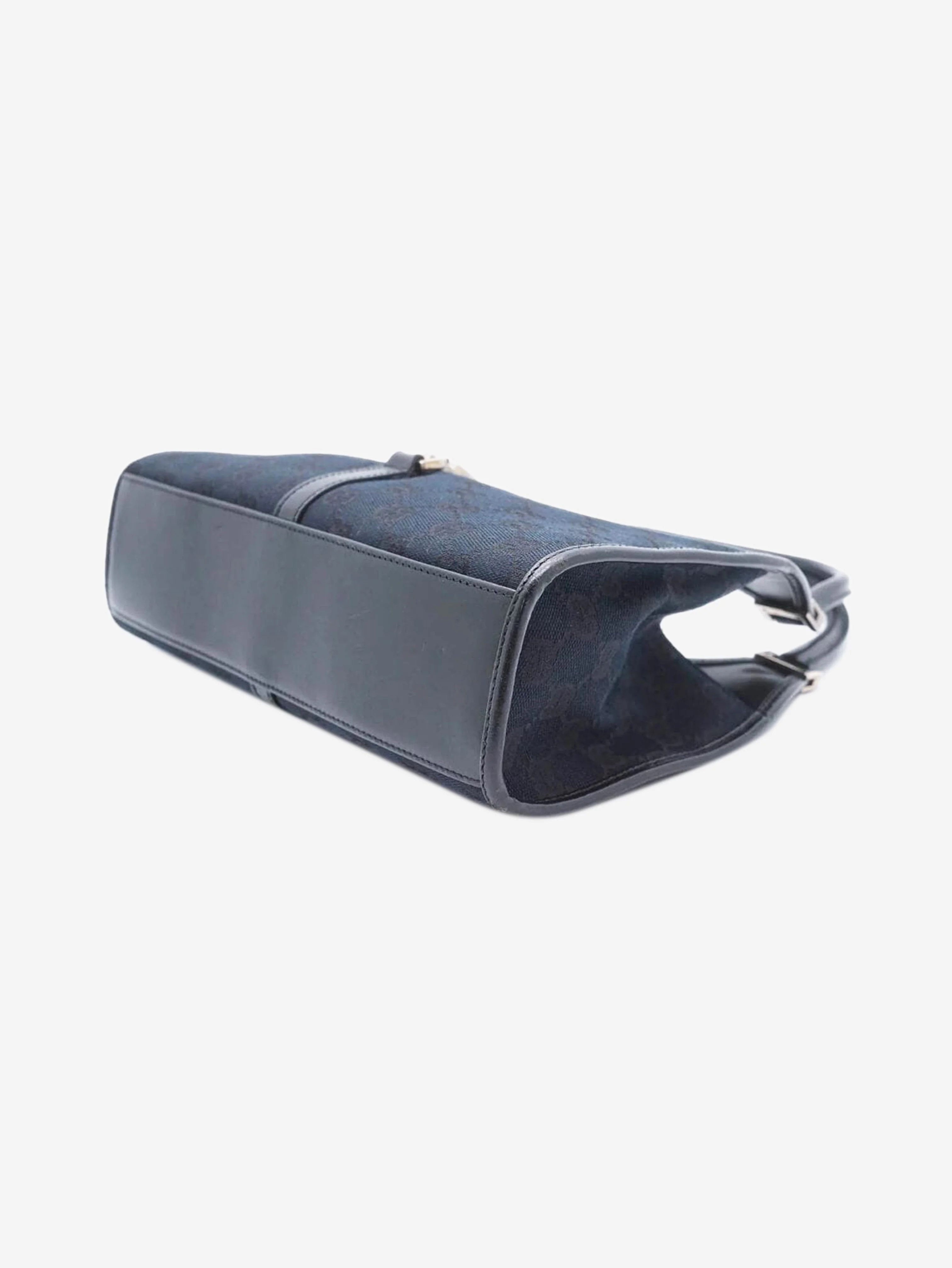 Black Jackie canvas and leather bag - Image 7