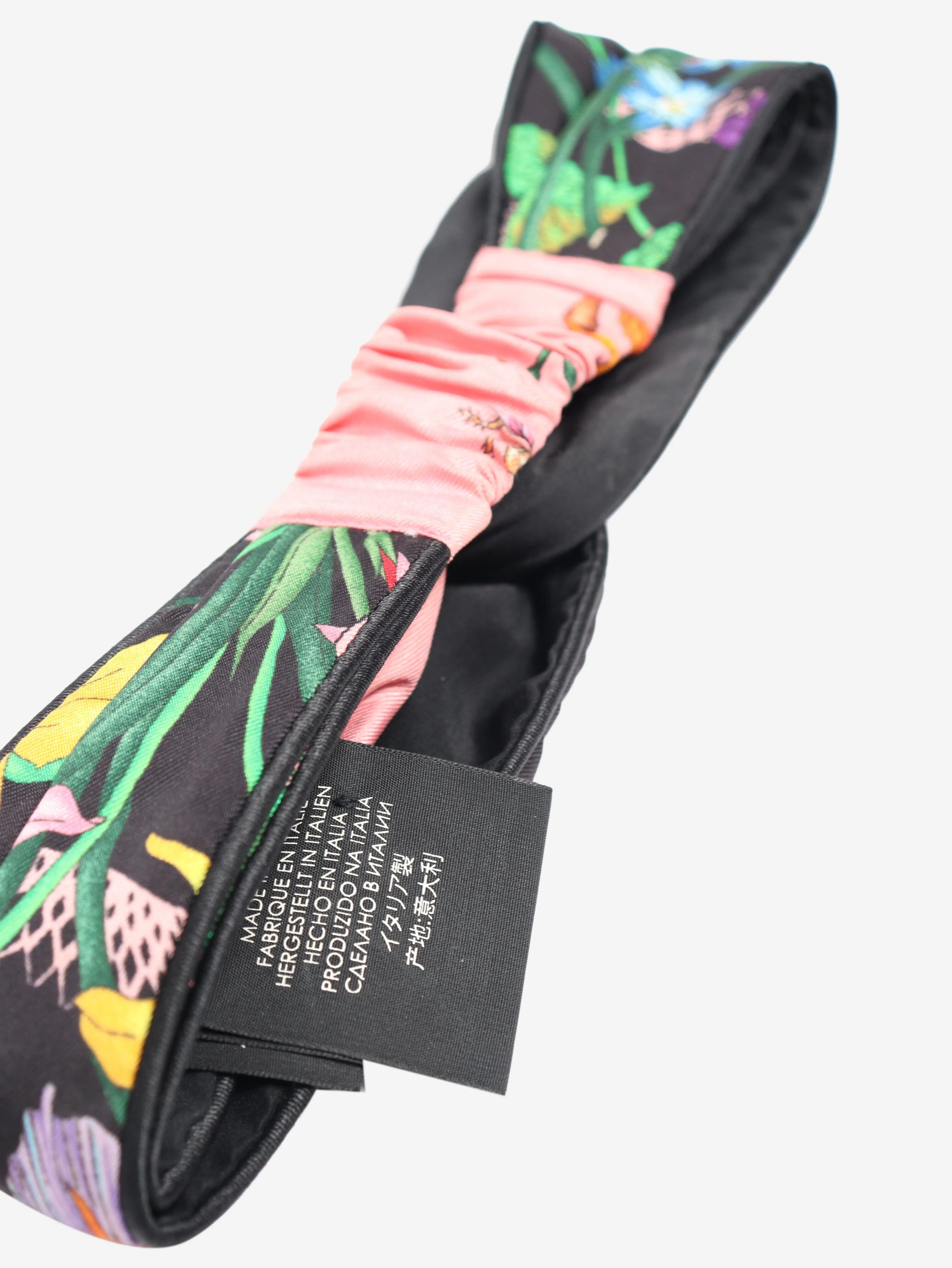 Black silk headband - Image 3