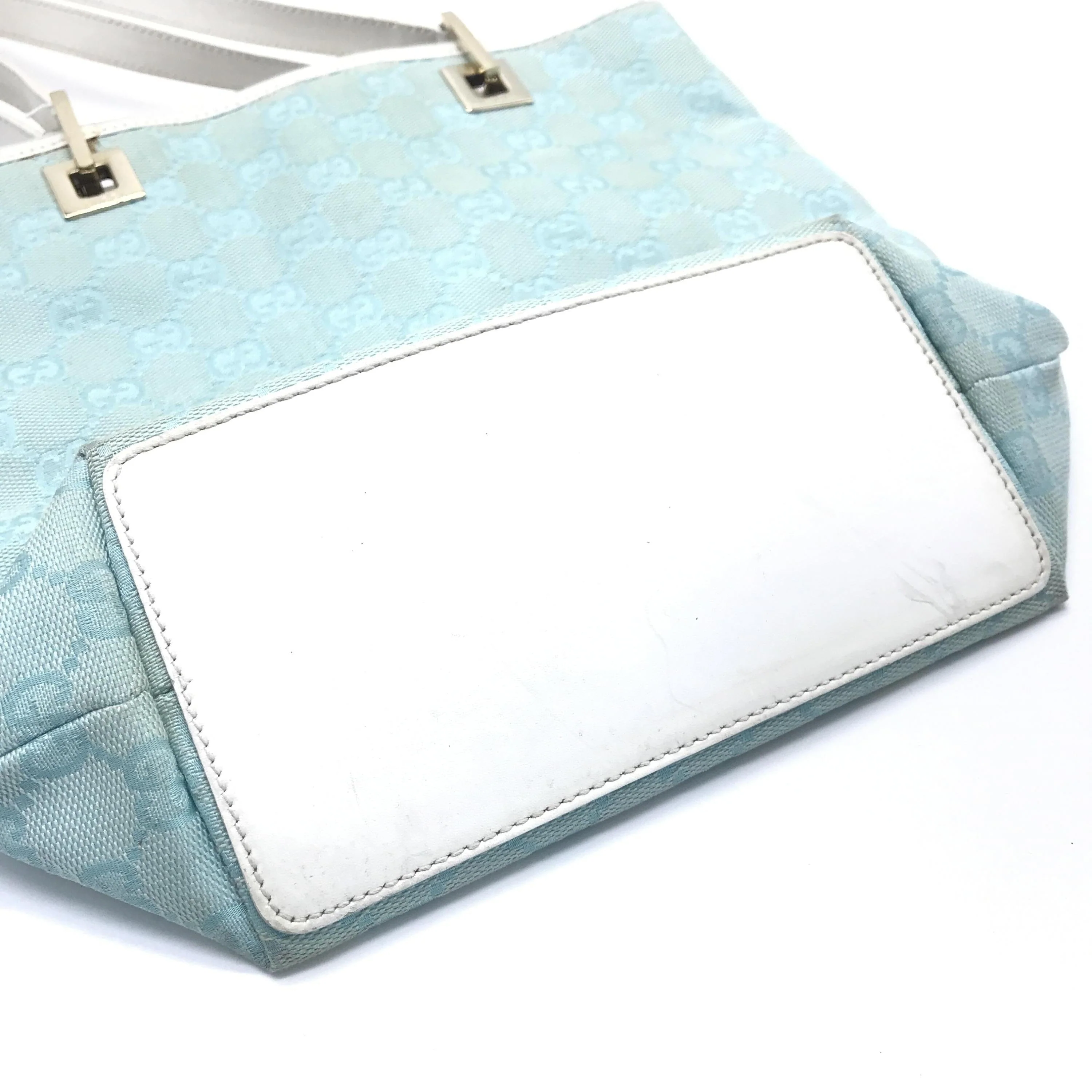 Blue GG Monogram tote bag - Image 2